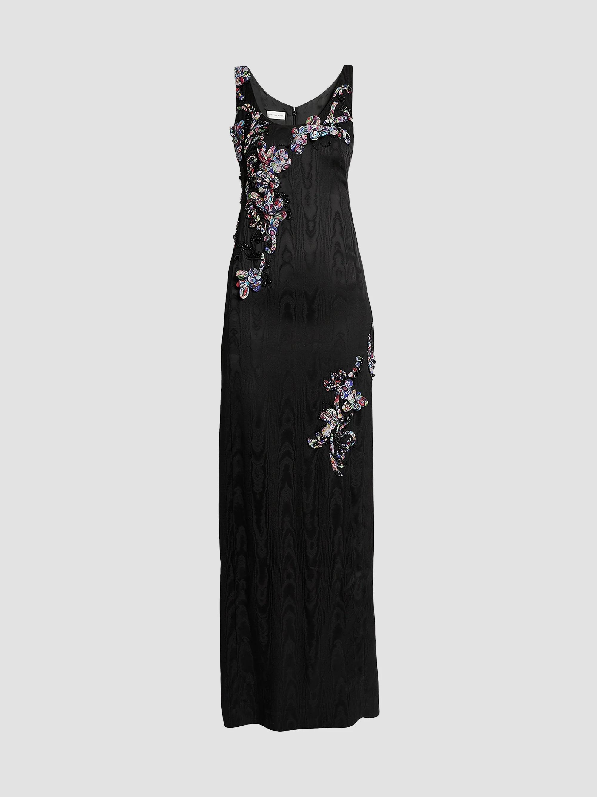 Dries Van Noten Debano Geometric Denim Midi-Dress | Saks Fifth Avenue