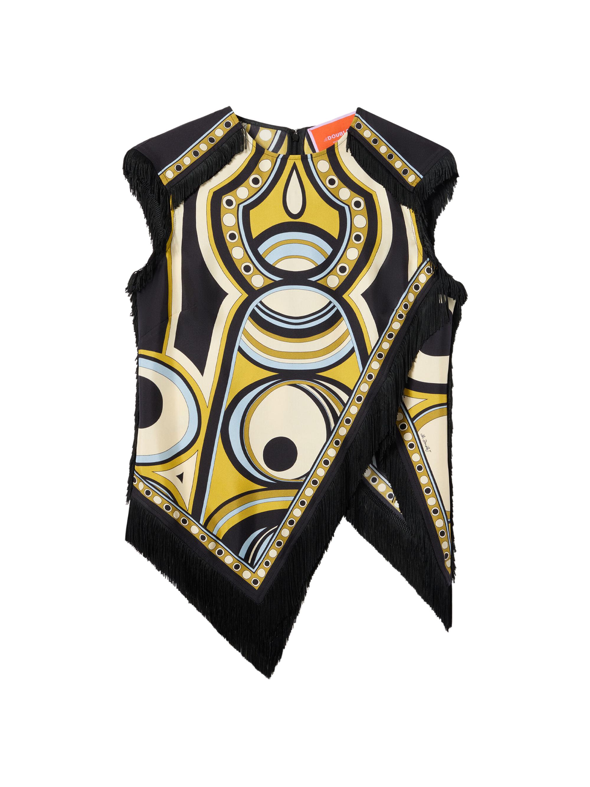 La DoubleJ Women's Scarf Top - Sanctuary Placee Gold