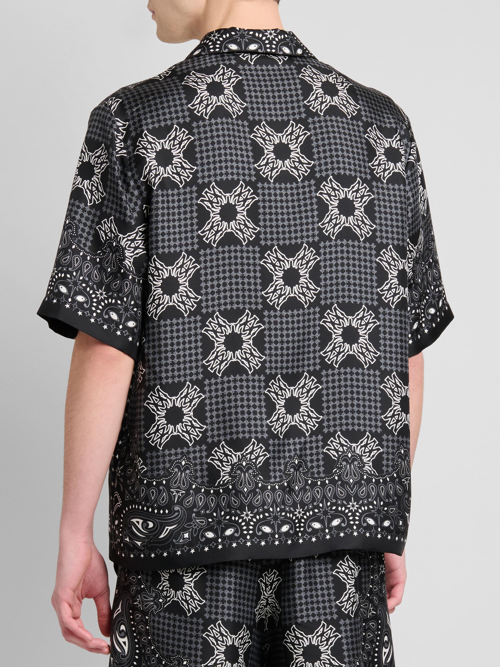 Amiri Printed Logo Monogram Silk Shirt | Saks Fifth Avenue