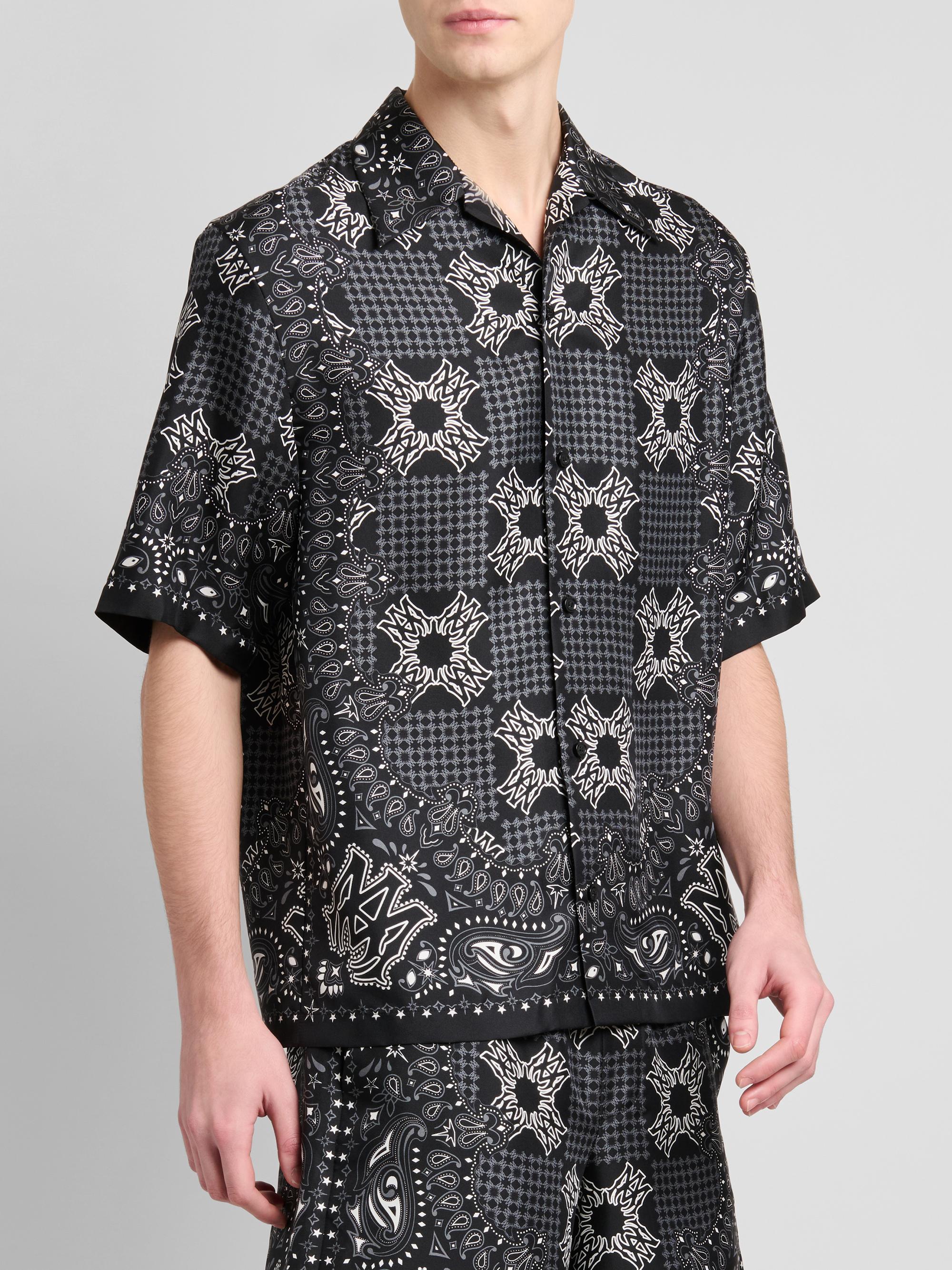 Amiri Printed Logo Monogram Silk Shirt | Saks Fifth Avenue