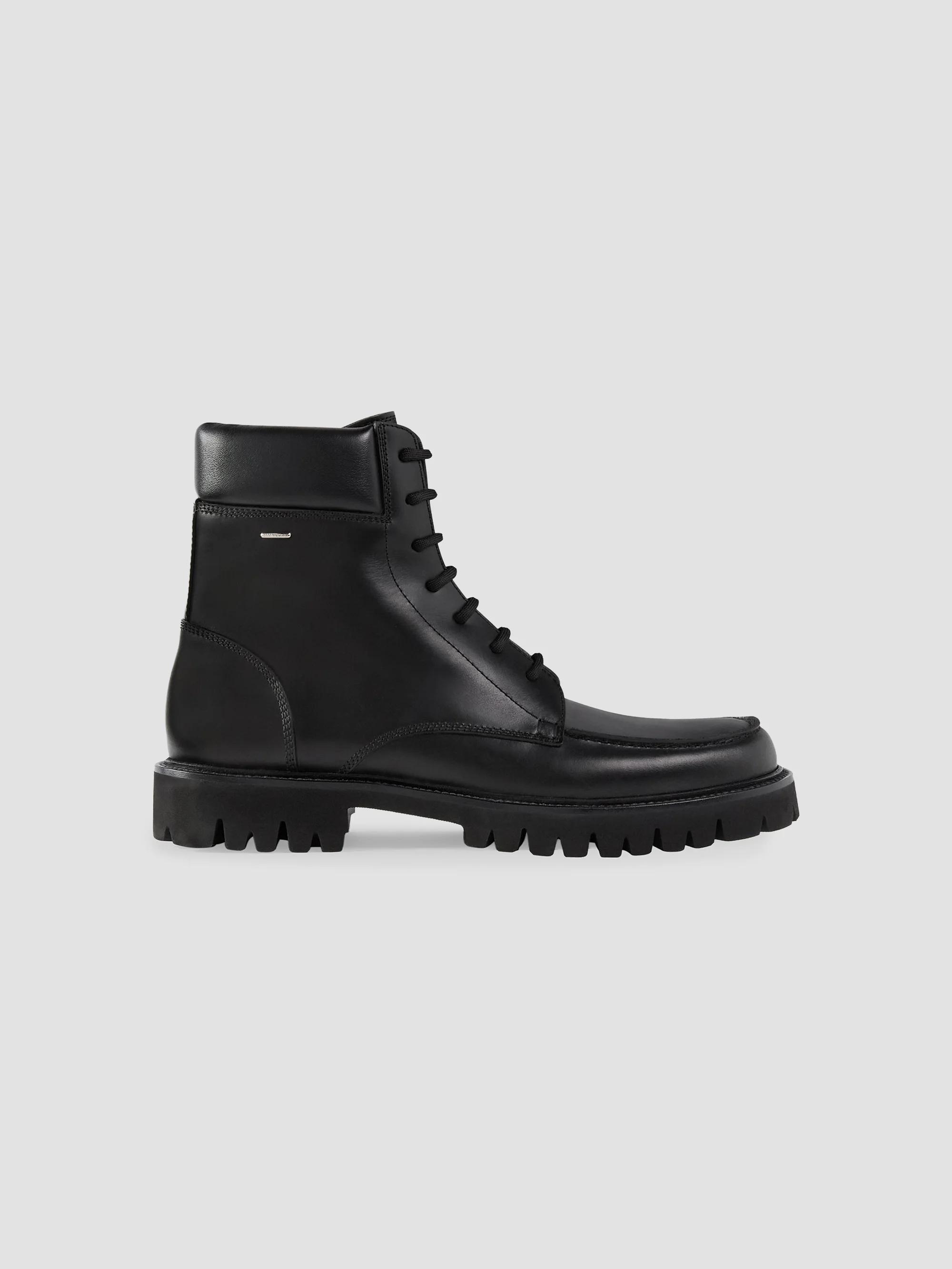 Giorgio Armani Quilted Leather Combat Boots | Saks Fifth Avenue
