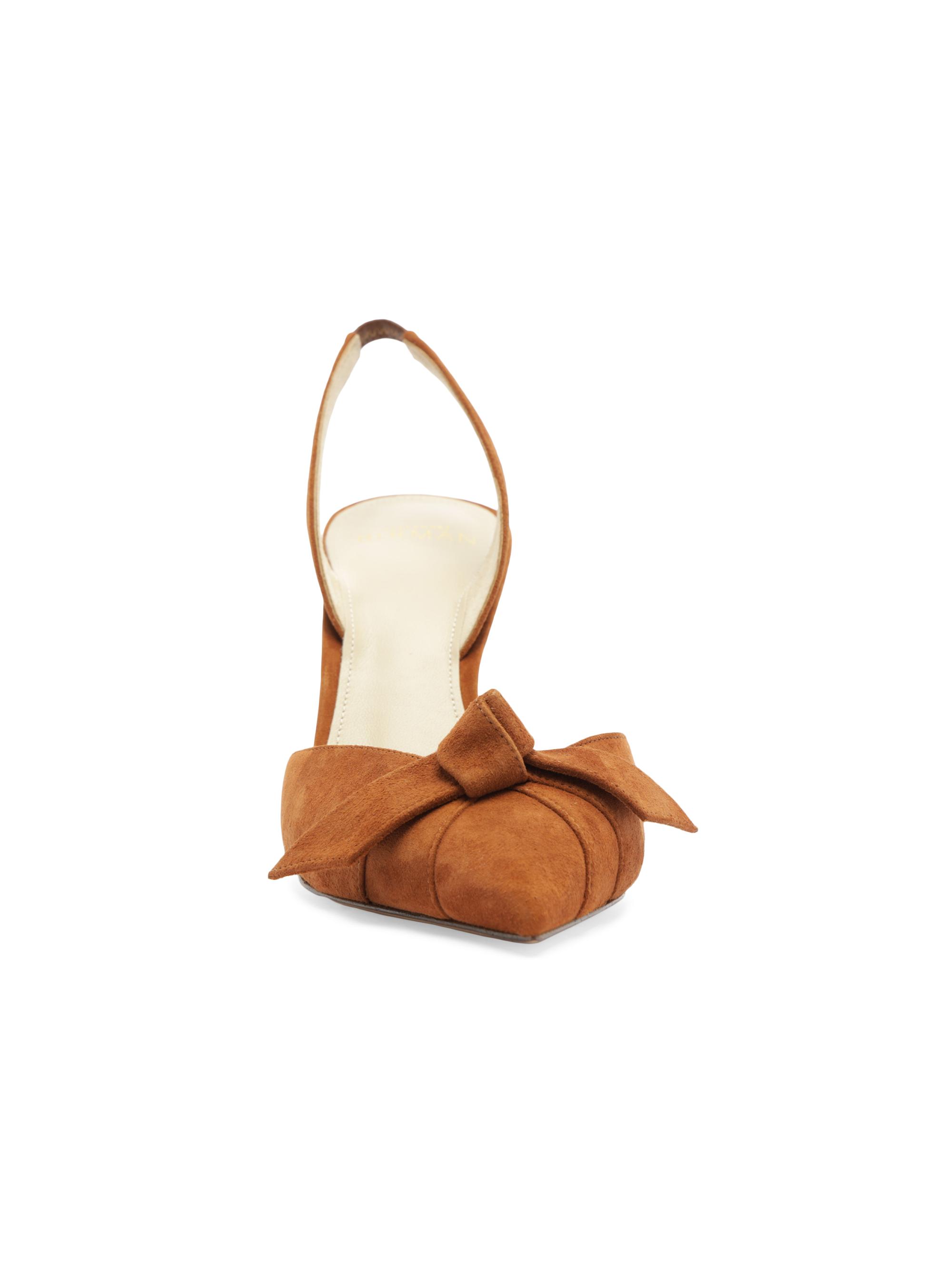 Alexandre Birman Women's Clarita 85MM Suede Slingback Pumps - Espresso | Thumbnail 6