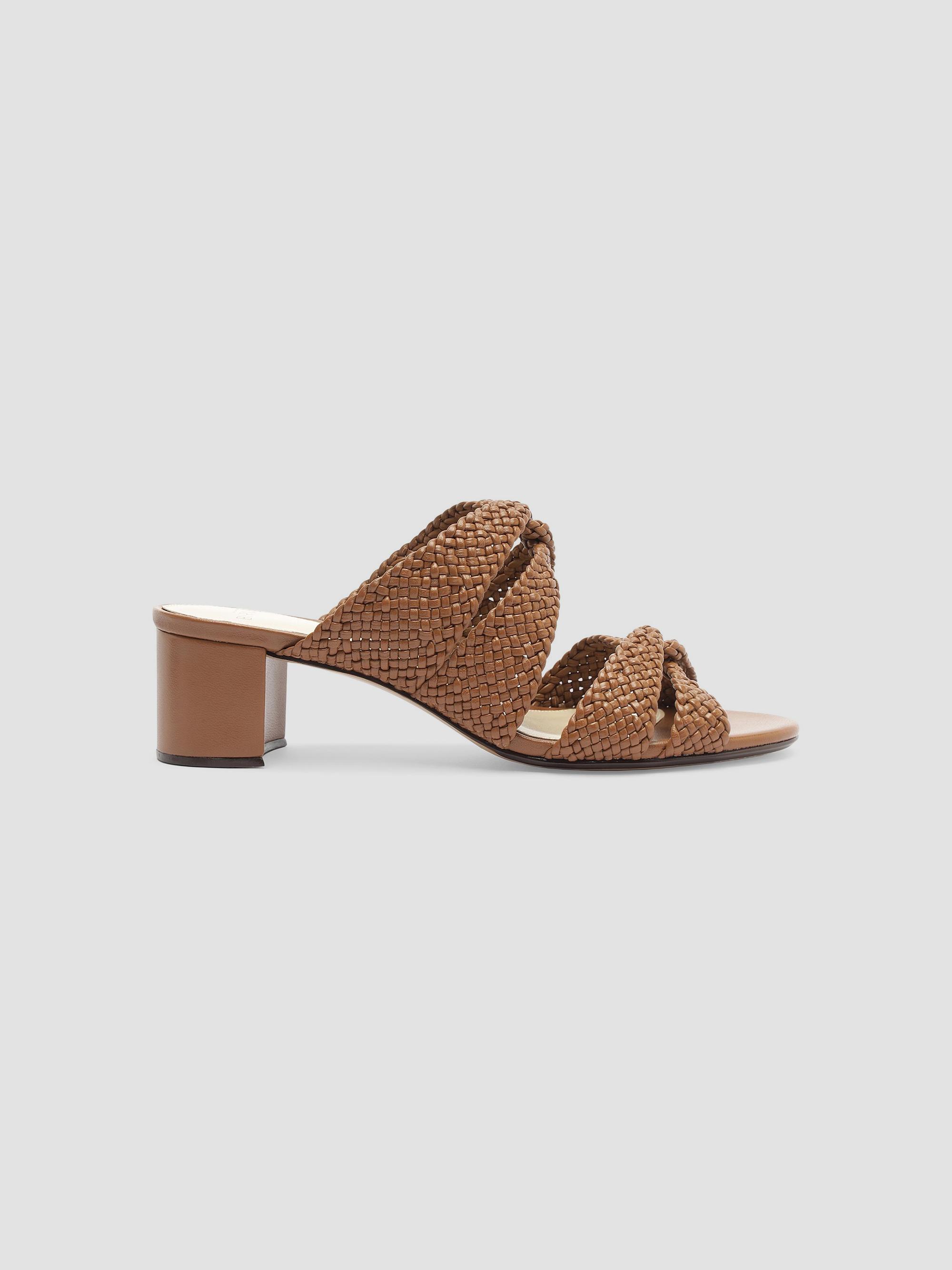 Alexandre Birman Women's Sabrina 45MM Leather Block-Heel Mules - Espresso | Thumbnail 10