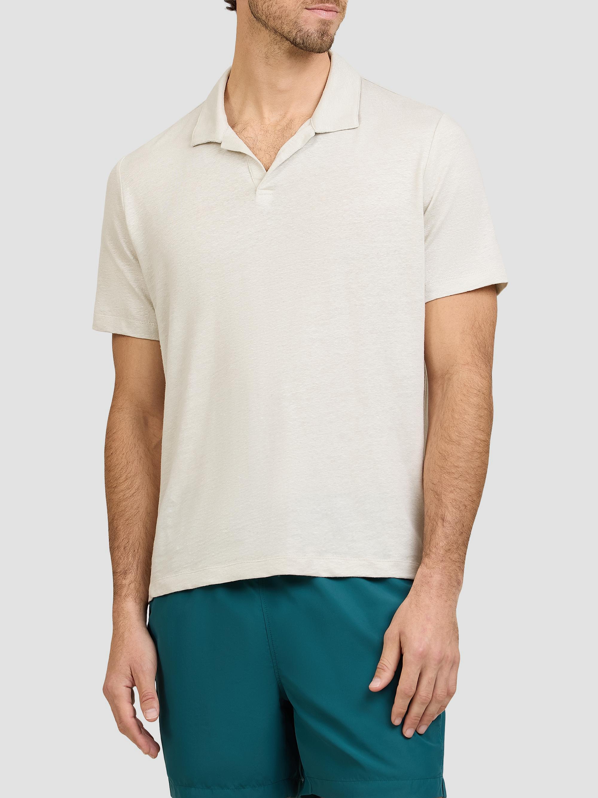 Onia Men's Shaun Stretch-Linen Polo Shirt - | Thumbnail 5