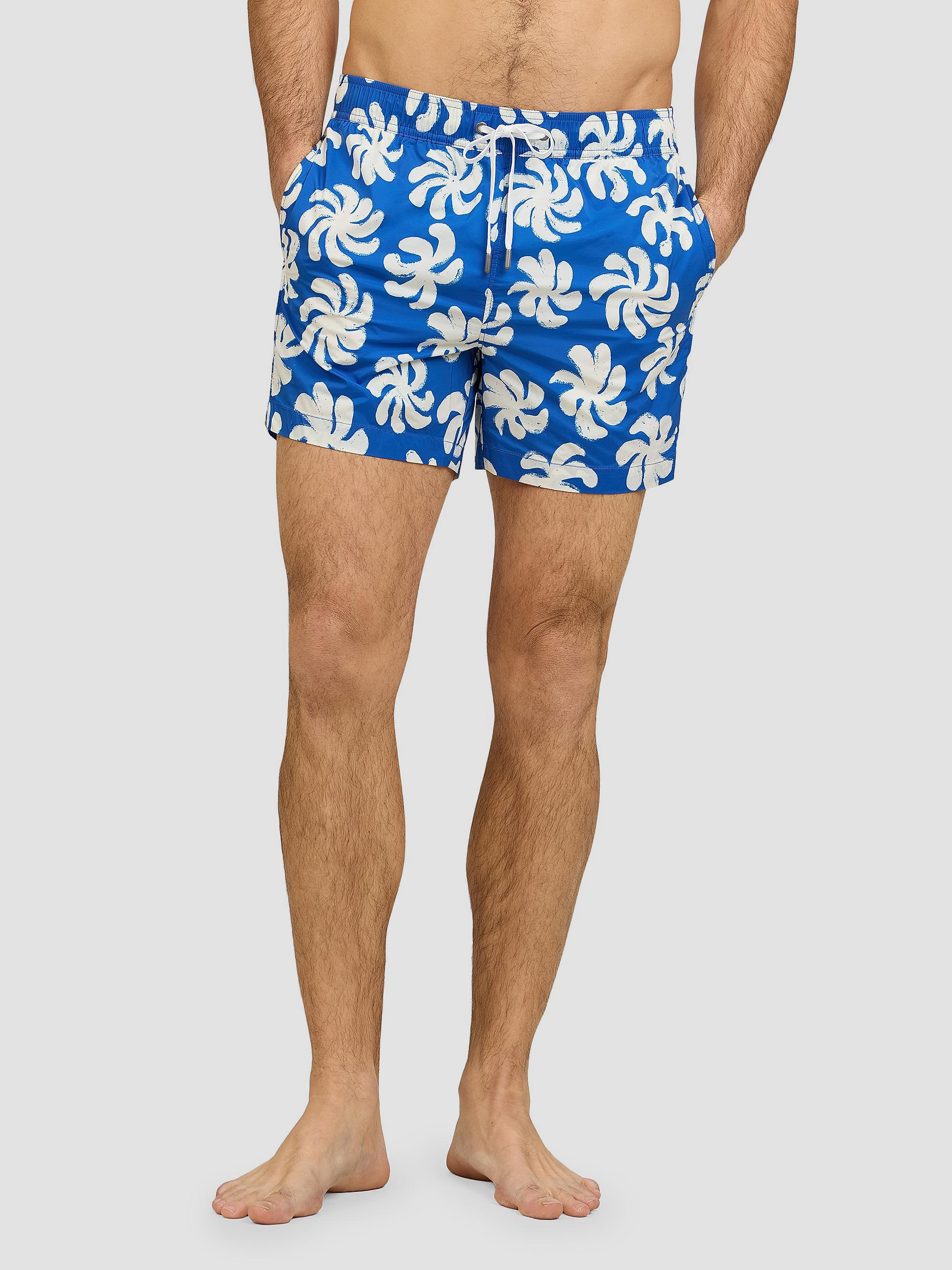 Onia Men's Charles 5'' Swim Trunks - Blue Quartz Multi | Thumbnail 5