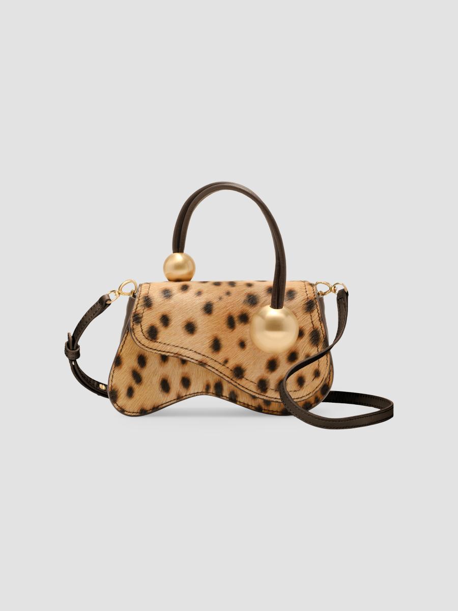 Cult Gaia Kazia Nano Cheetah Print Hair-On-Hide Crossbody Bag