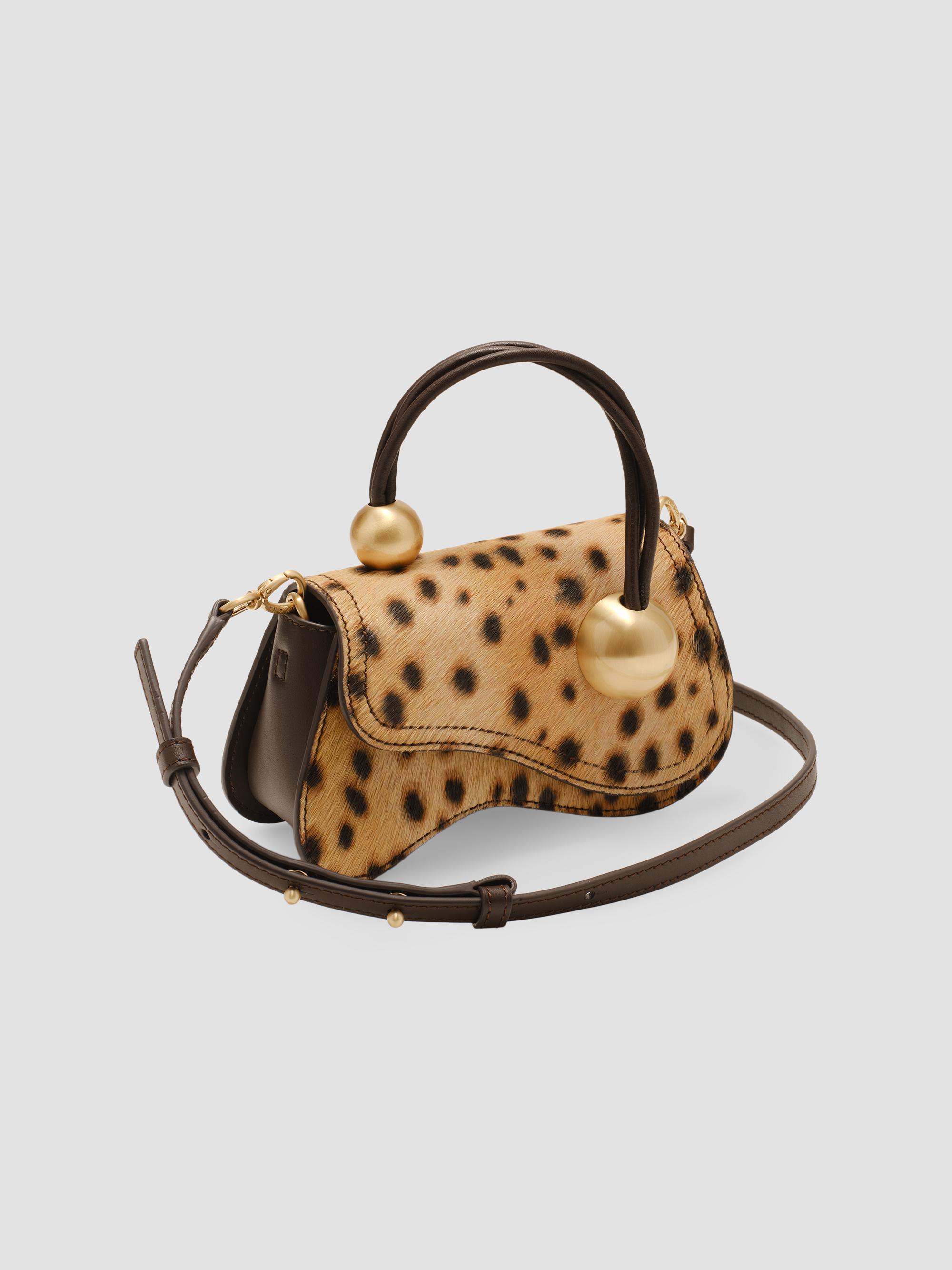 Cult Gaia Kazia Nano Cheetah Print Hair-On-Hide Crossbody Bag