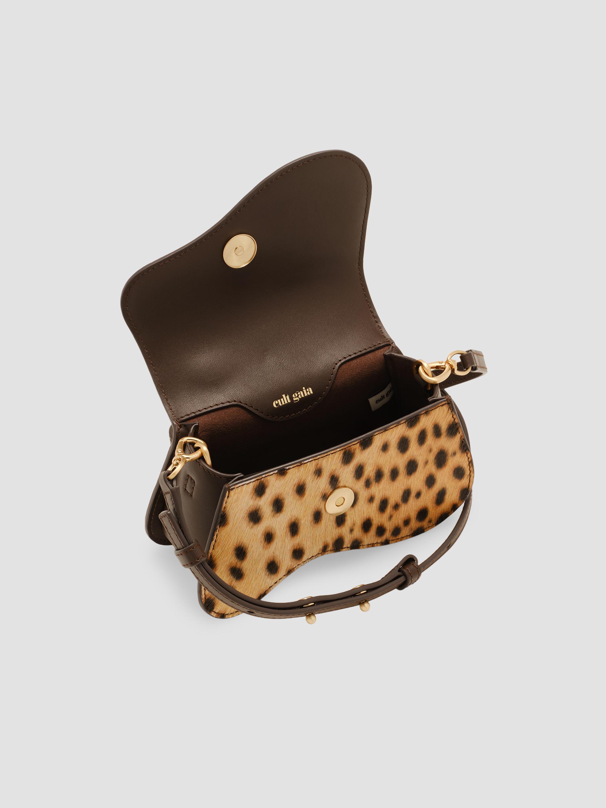 Cult Gaia Kazia Nano Cheetah Print Hair-On-Hide Crossbody Bag