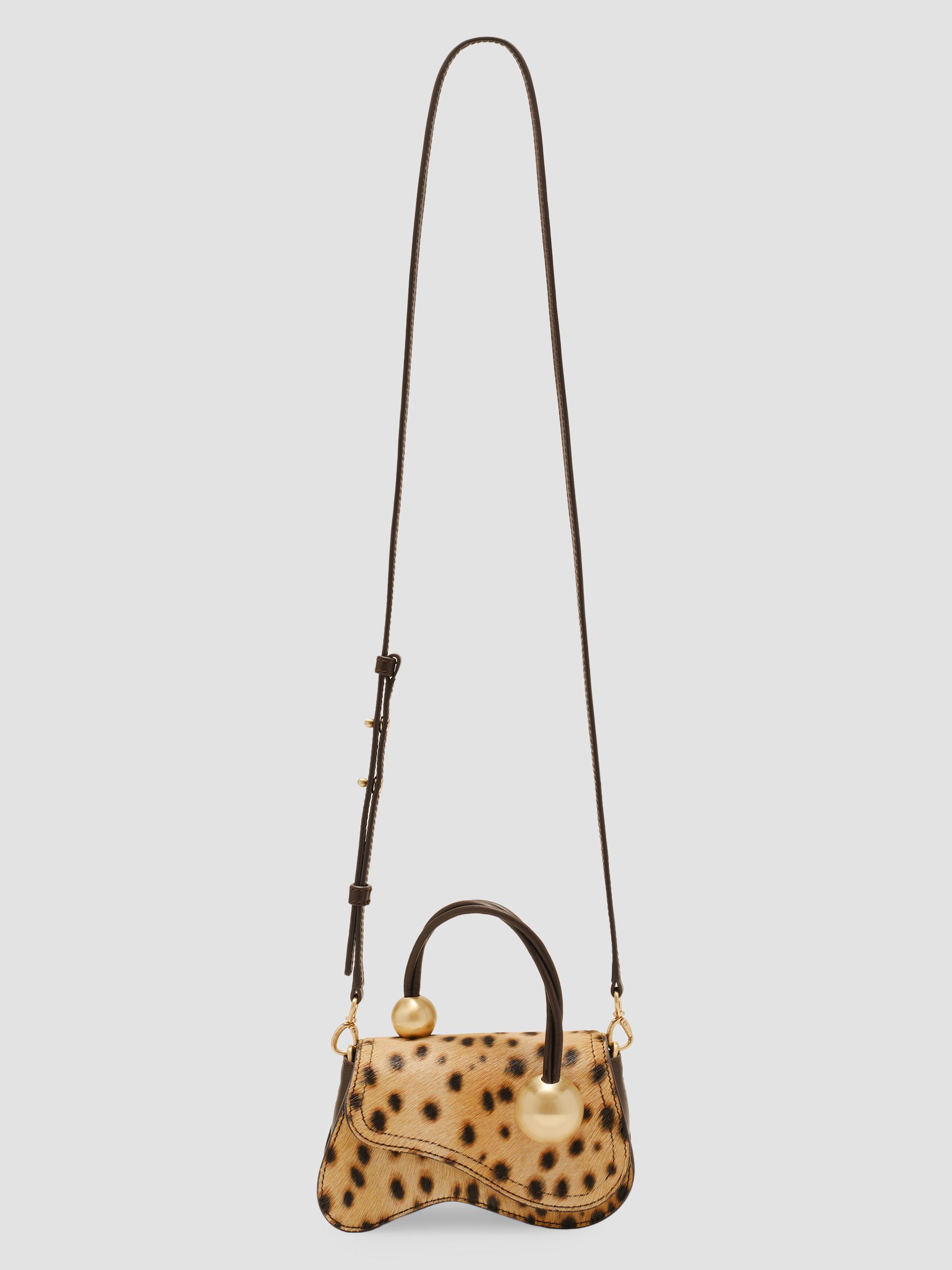 Cult Gaia Kazia Nano Cheetah Print Hair-On-Hide Crossbody Bag