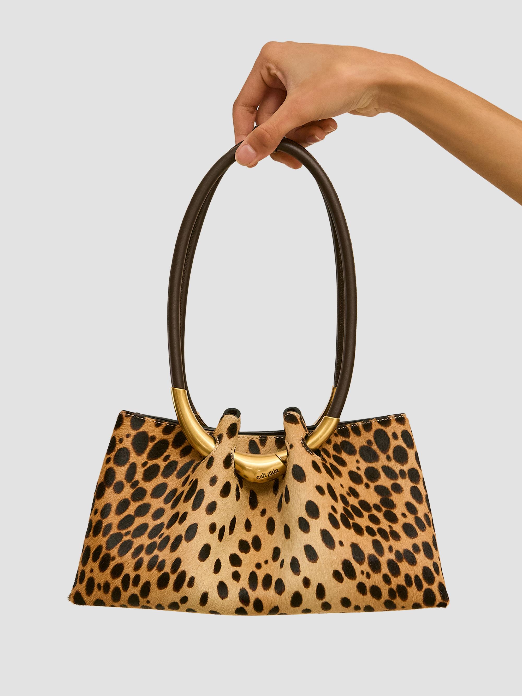 Cult Gaia Asa Cheetah Print Hair-On-Hide Shoulder Bag | Saks Fifth