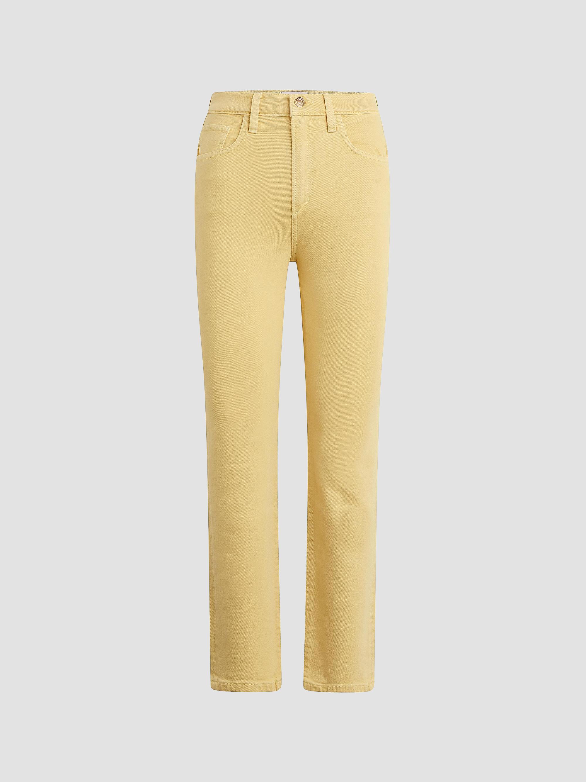 Favorite Daughter Women's Valentina Cotton Denim High-Rise Straight Jeans - Golden | Thumbnail 7
