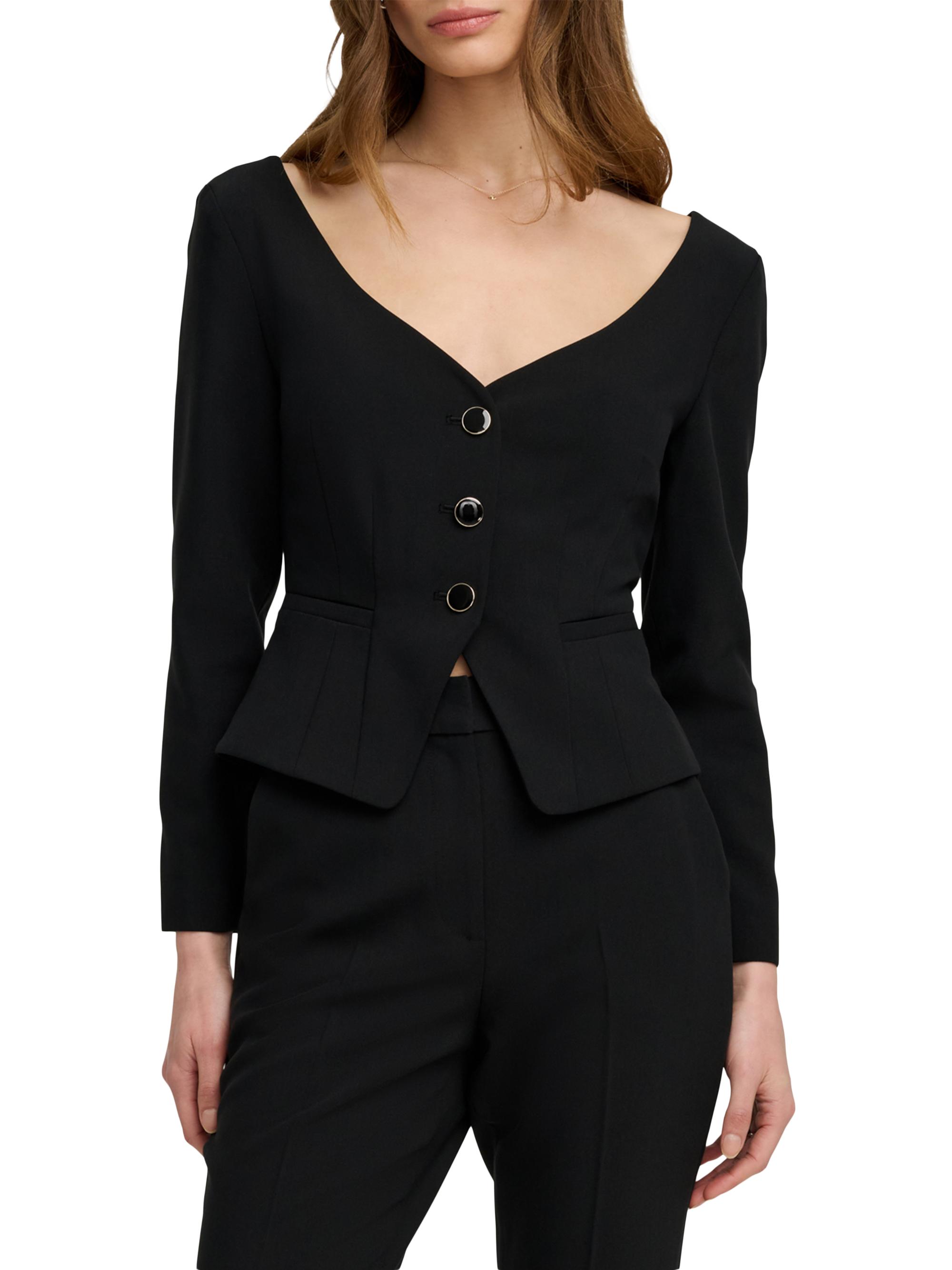 Favorite Daughter Women's The Reveal Tailored Peplum Blazer - Black | Thumbnail 4
