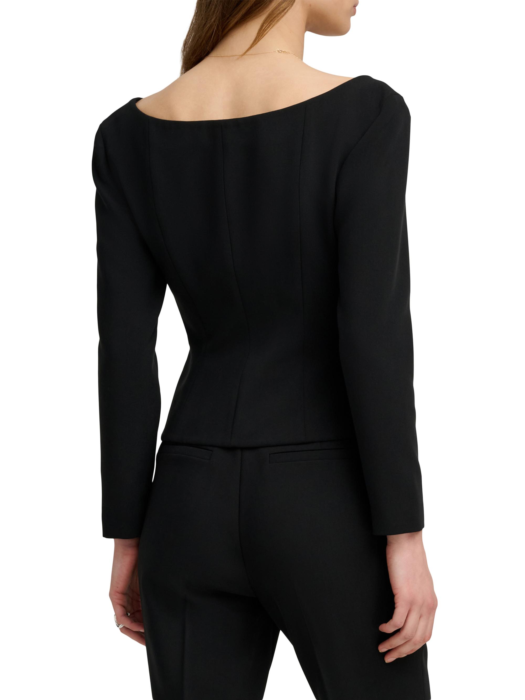 Favorite Daughter Women's The Reveal Tailored Peplum Blazer - Black | Thumbnail 6
