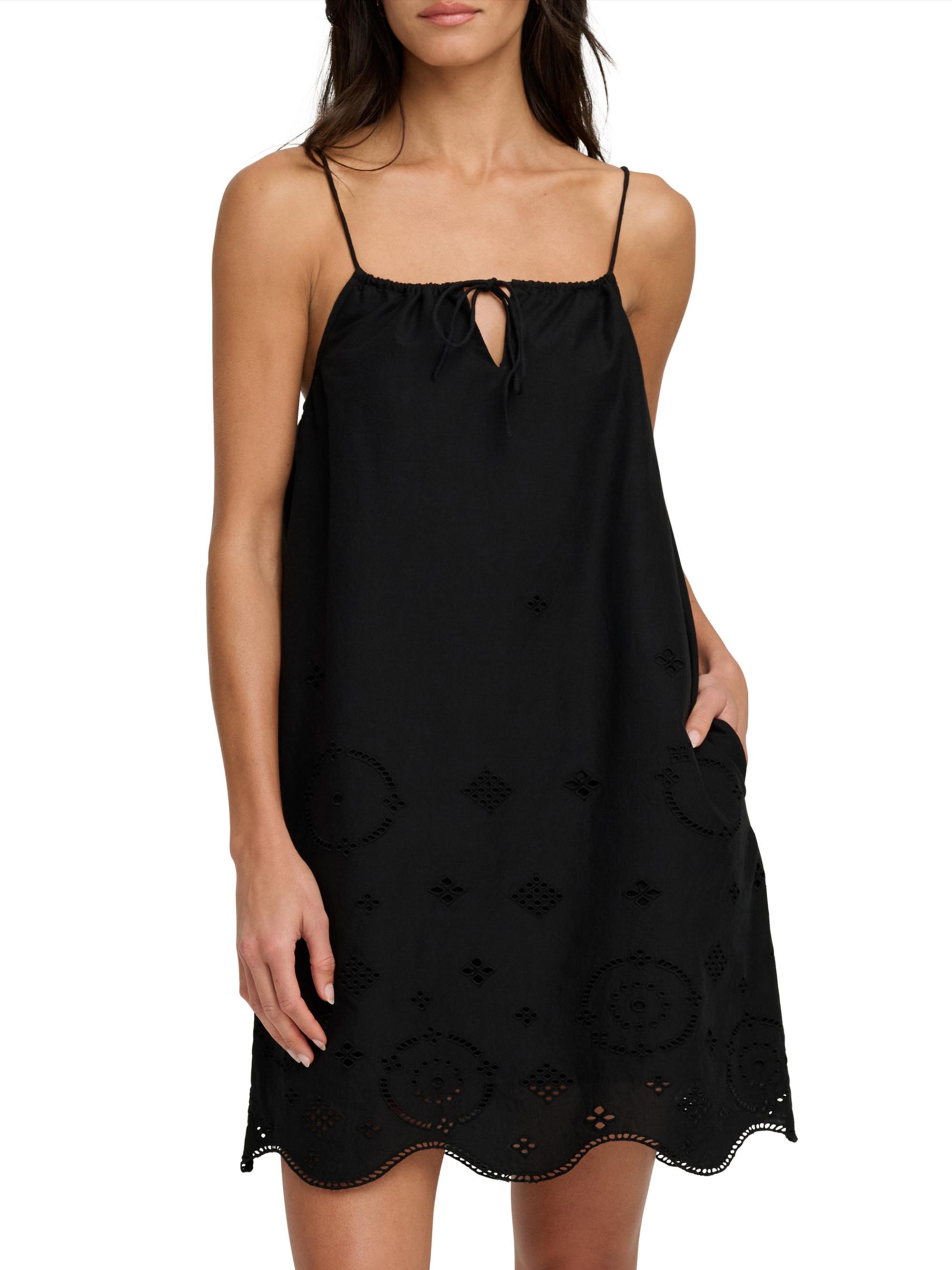 Favorite Daughter Women's The Pretty Please Eyelet Minidress - Black | Thumbnail 3