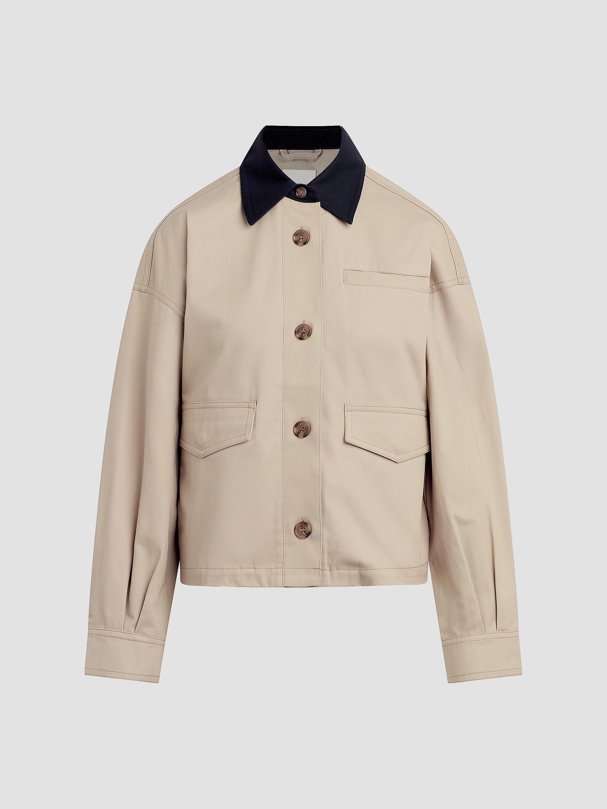 Favorite Daughter Women's The Carla Cotton Jacket - Desrt Khaki Multi | Thumbnail 7