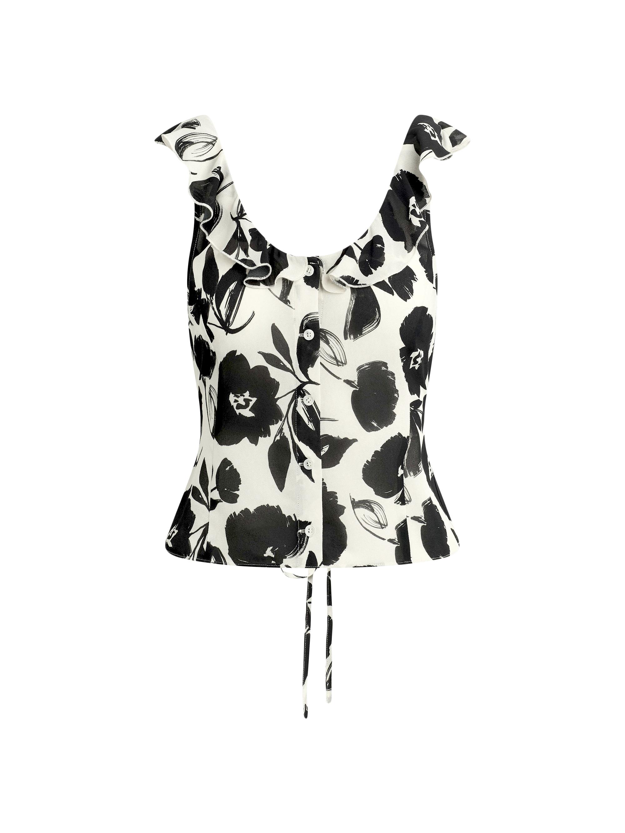 Favorite Daughter Women's The Love Note Brushed Floral Top - Brushed Neutral