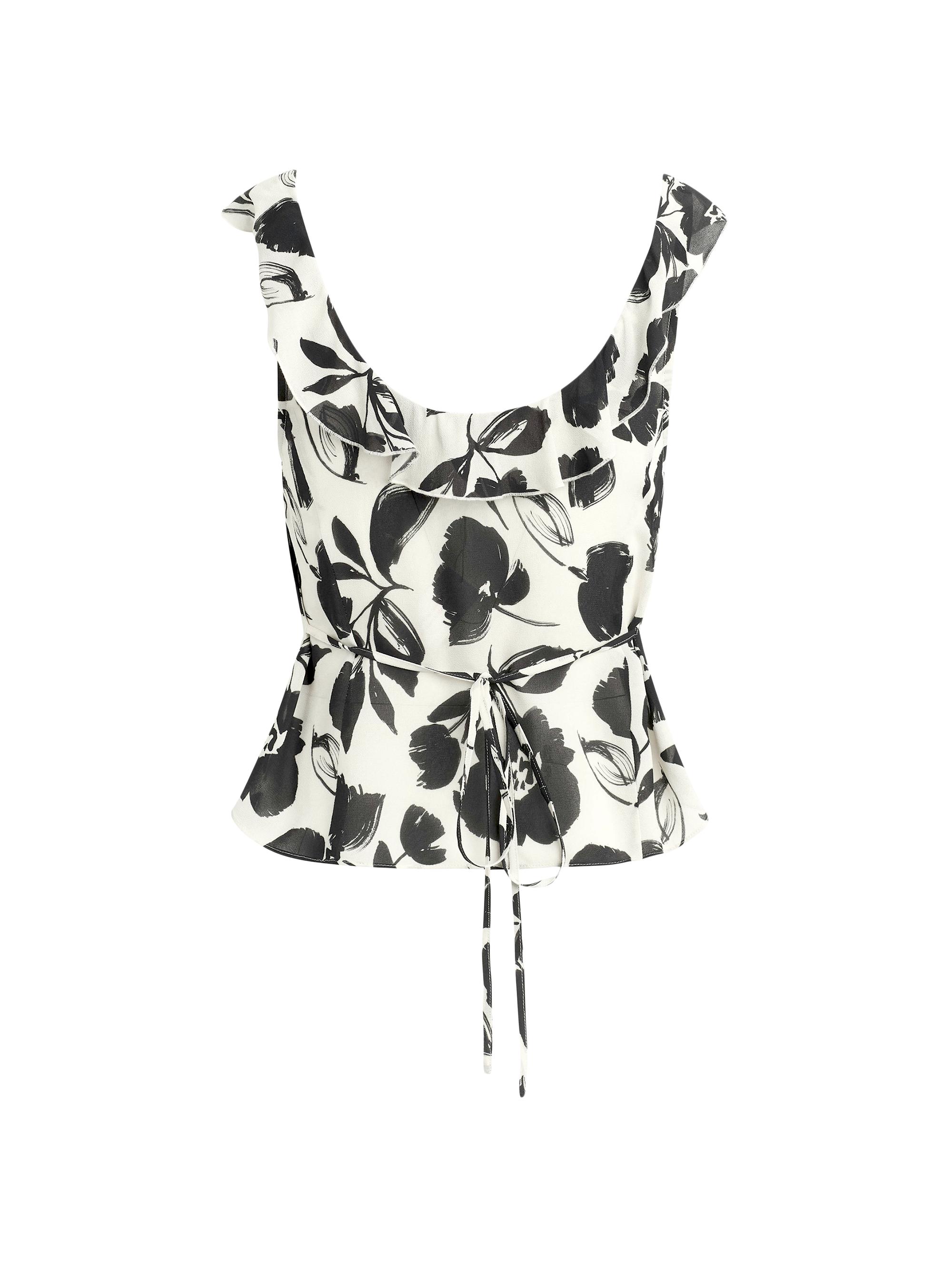 Favorite Daughter Women's The Love Note Brushed Floral Top - Brushed Neutral | Thumbnail 3
