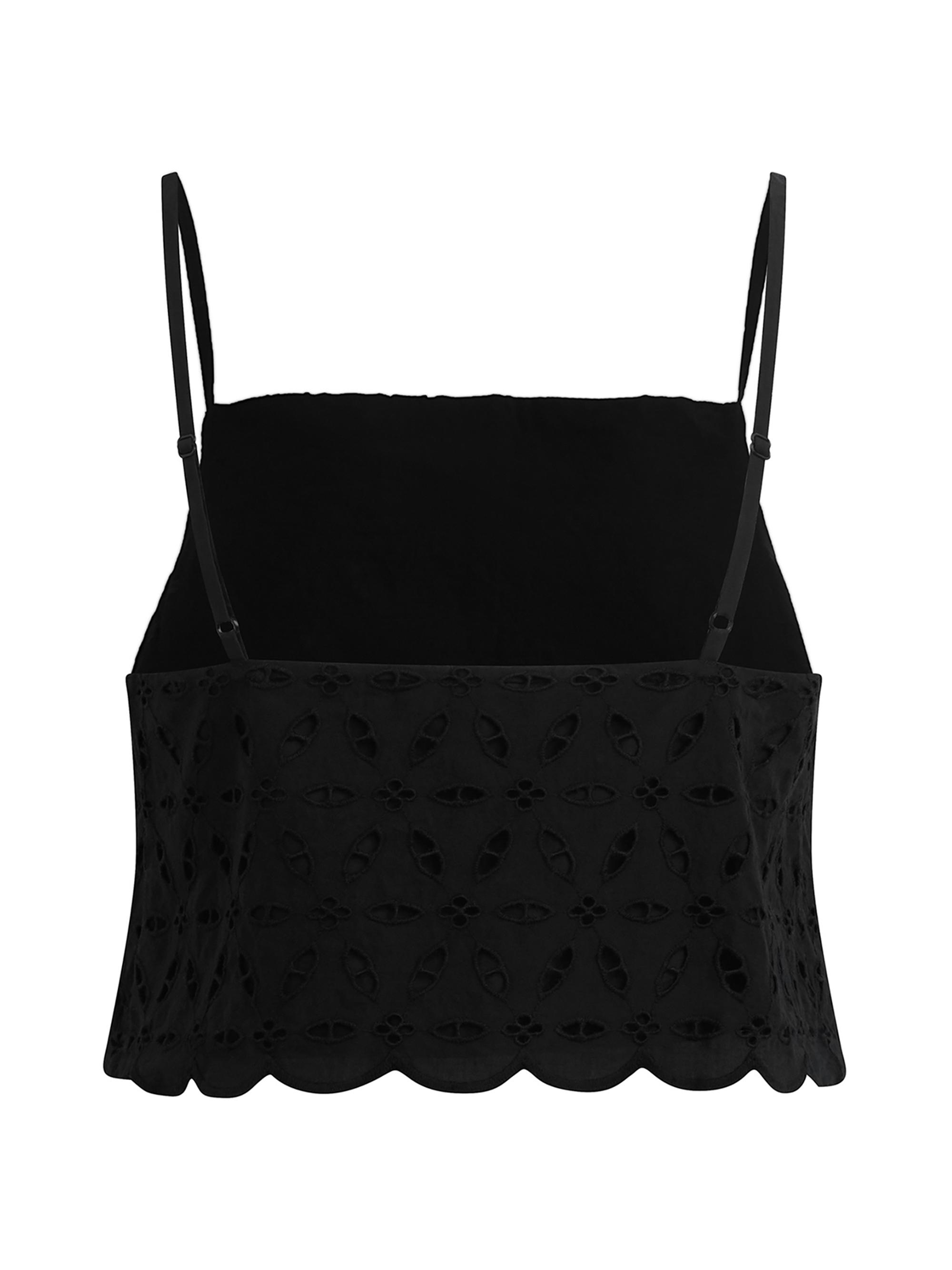 Favorite Daughter Women's The Pretty Please Camisole Top - Black | Thumbnail 3