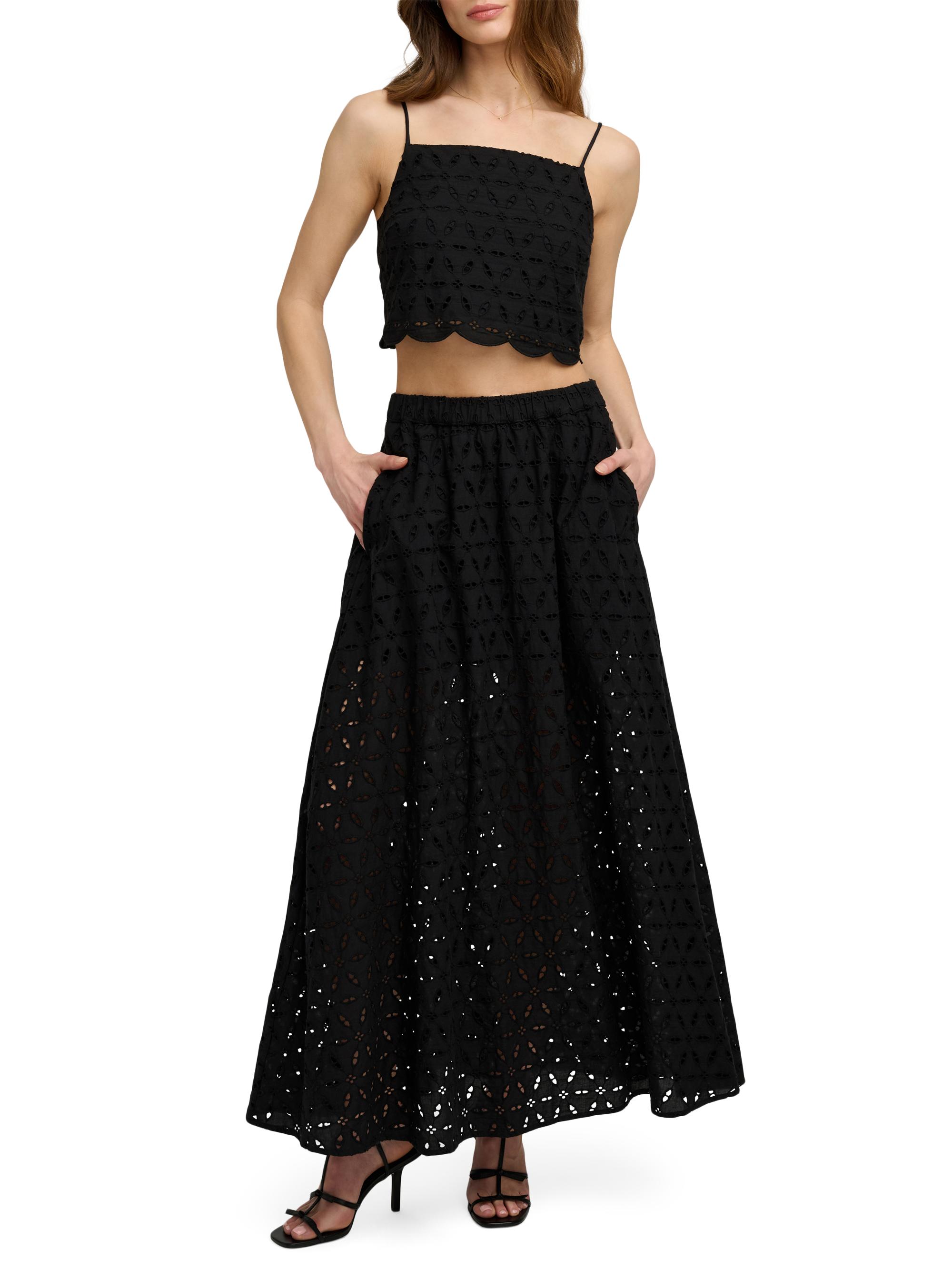 Favorite Daughter Women's The Pretty Please Camisole Top - Black | Thumbnail 2