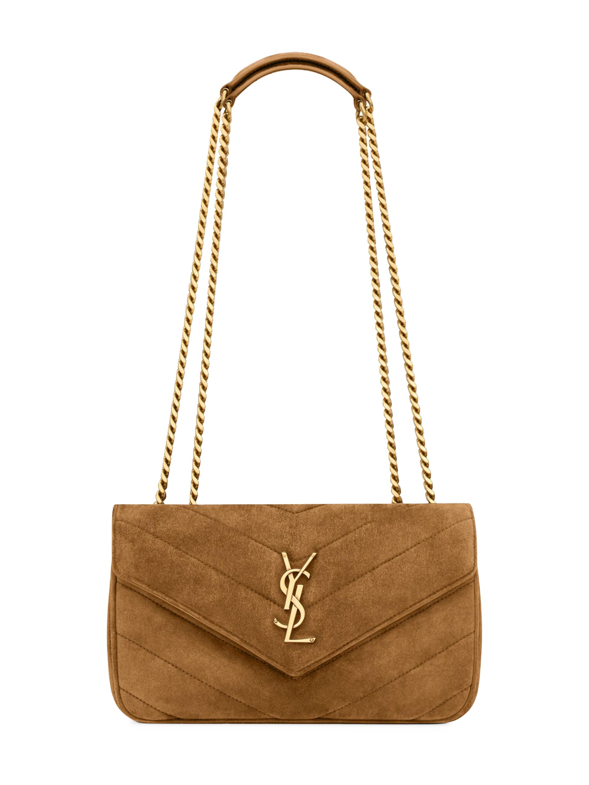 Saint Laurent Le 5 à 7 Supple Small Shoulder Bag in Grained