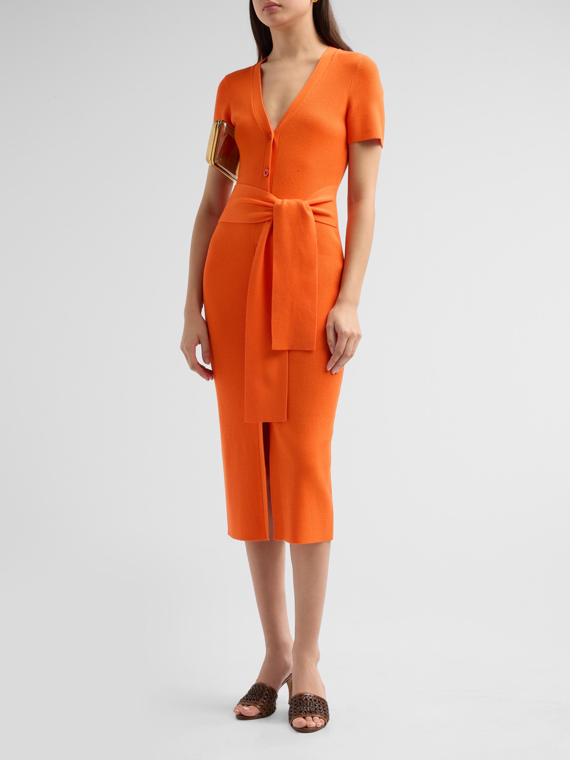 ribbed tie waist dress Cato Fashions