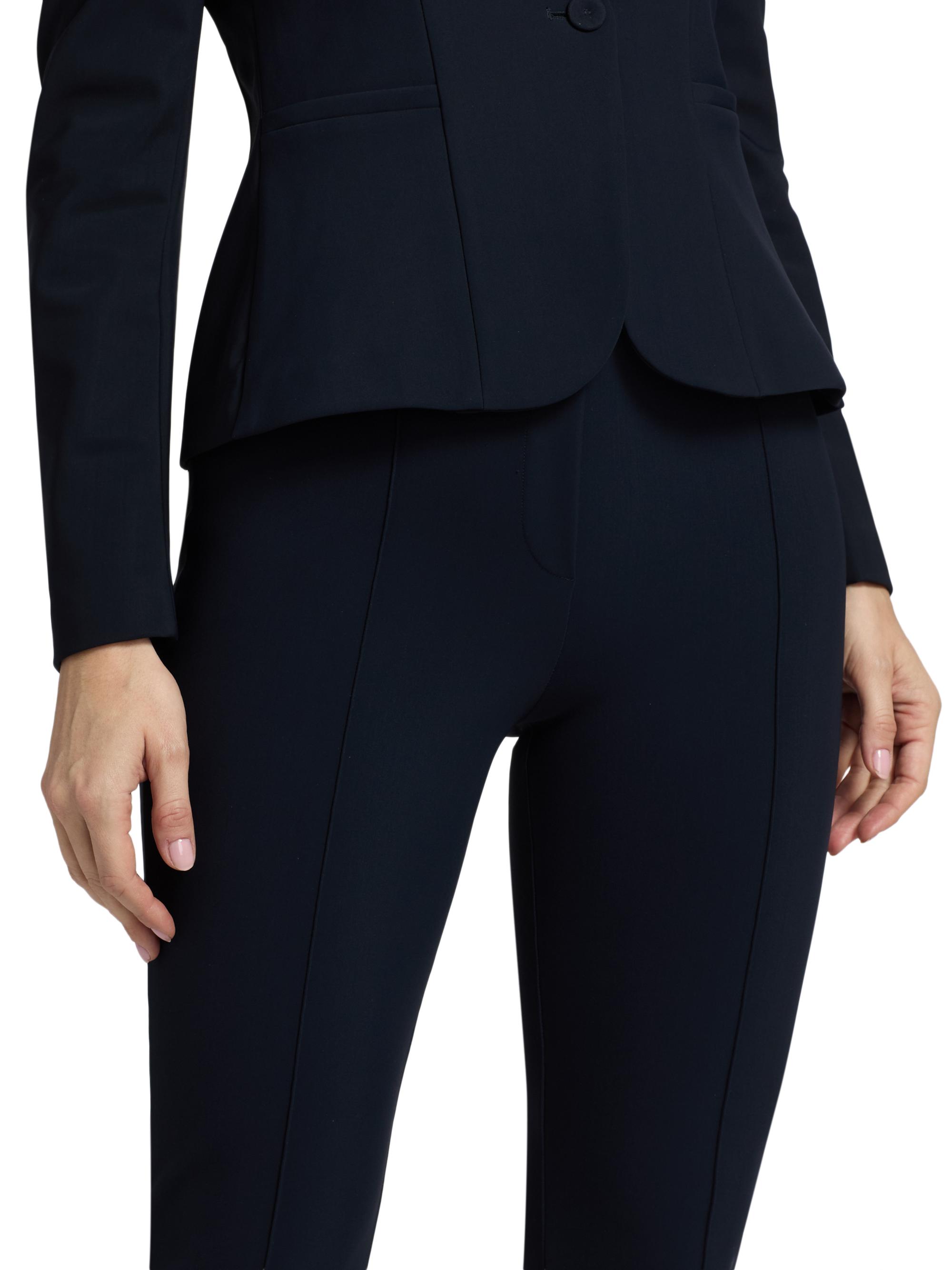 Chiara Boni La Petite Robe Women's Maren Crease-Front Pants - Dark Midnight | Thumbnail 6