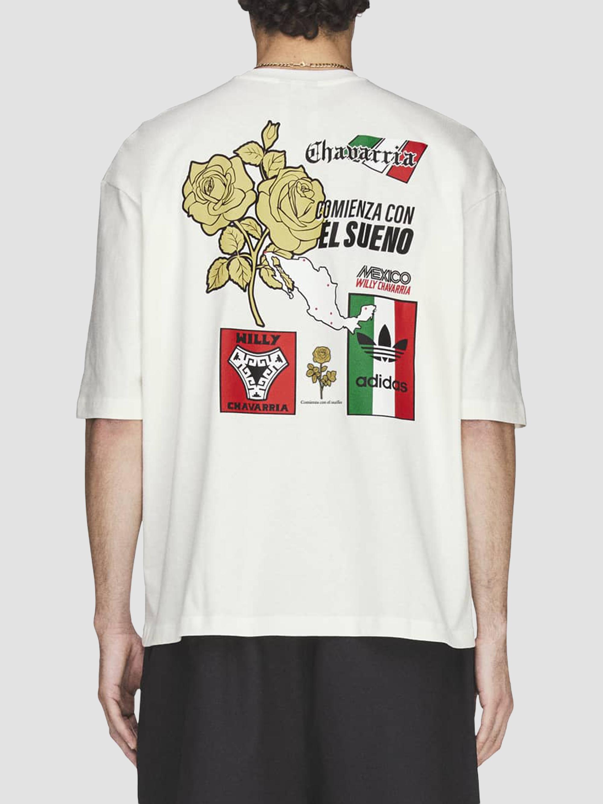 ト*ロ様 adidas×WILLYCHAVARRIA (JPサイズM) adidas adidas x Willy Chavarria Mexico Cotton T-Shirt | Saks Fifth