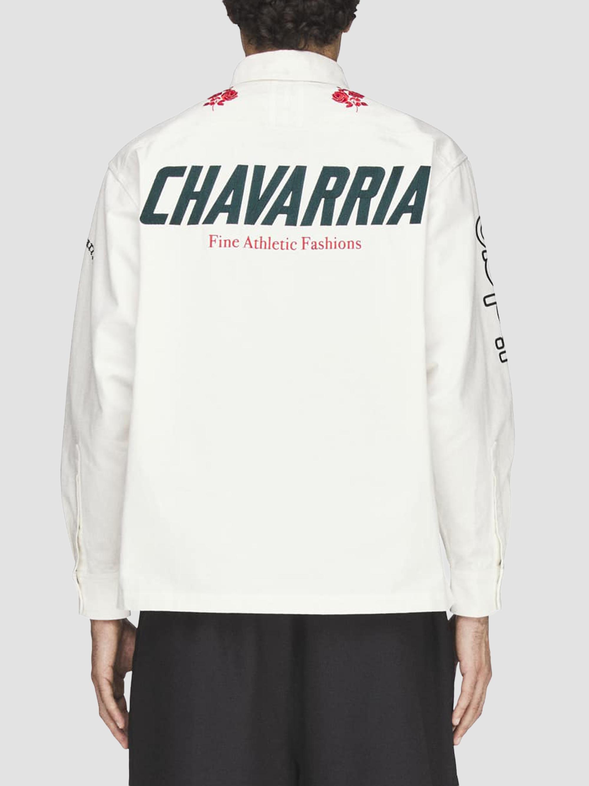 adidas Men's  x Willy Chavarria Cotton Button-Down Shirt - Off White | Thumbnail 3
