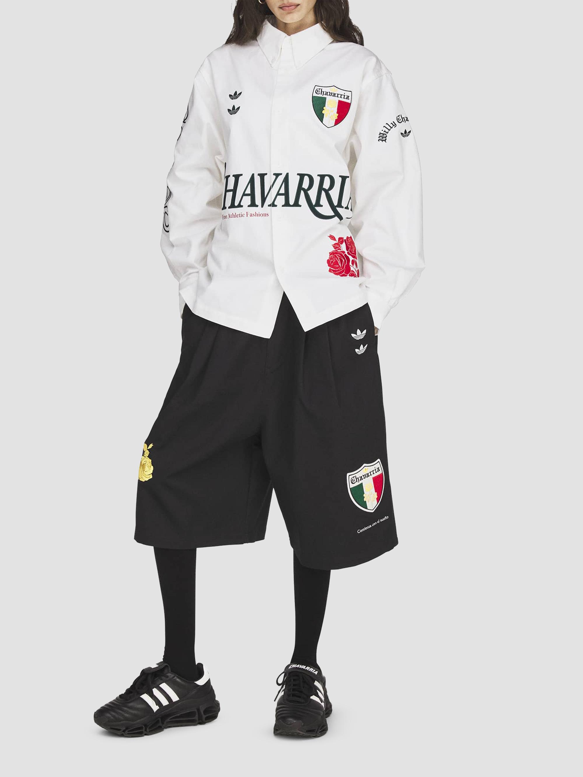 adidas Men's  x Willy Chavarria Cotton Button-Down Shirt - Off White | Thumbnail 8