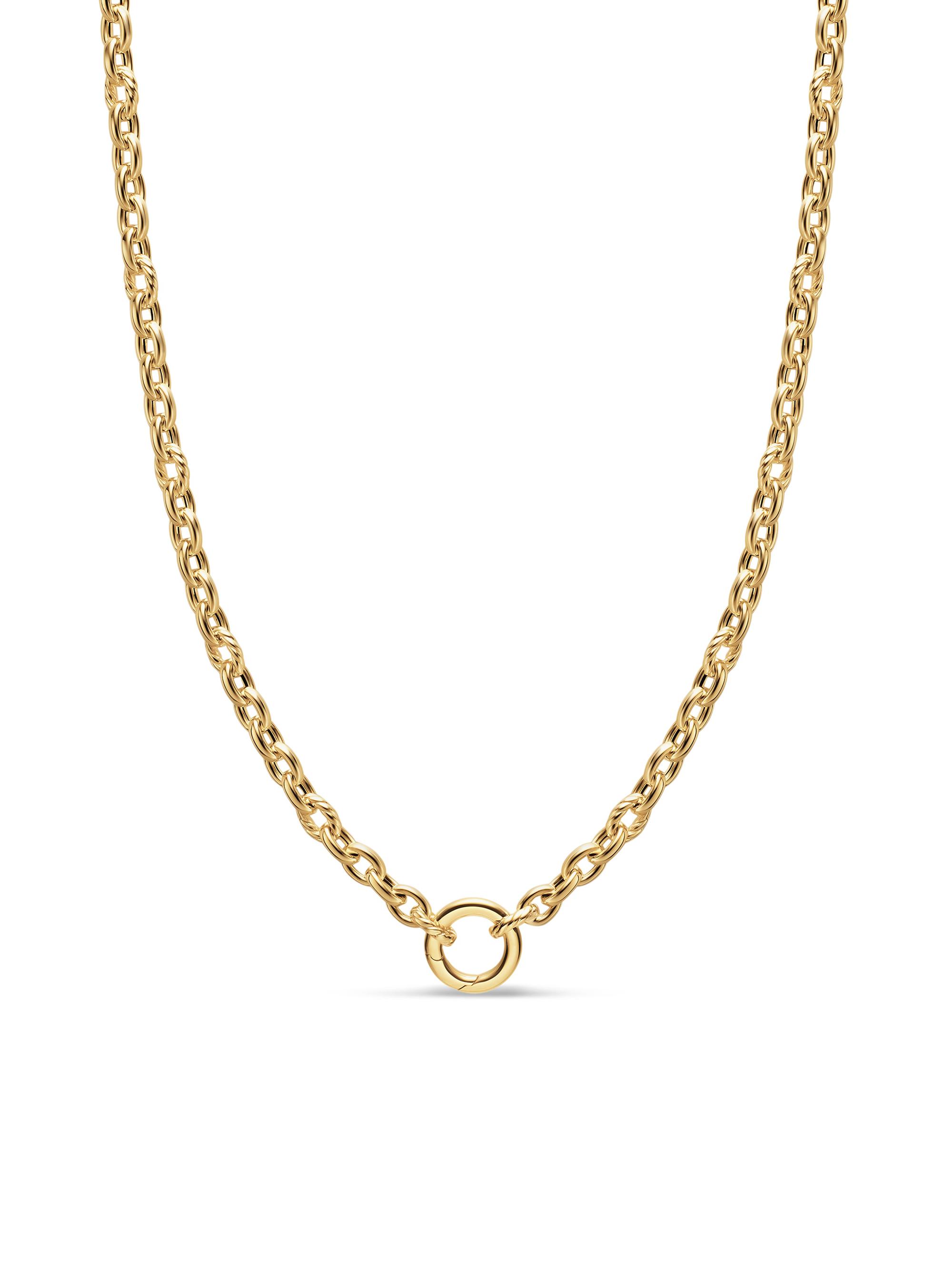 David Yurman Women's DY Mercer Petite Chain Necklace in 18K Yellow Gold, 4.5MM - Gold