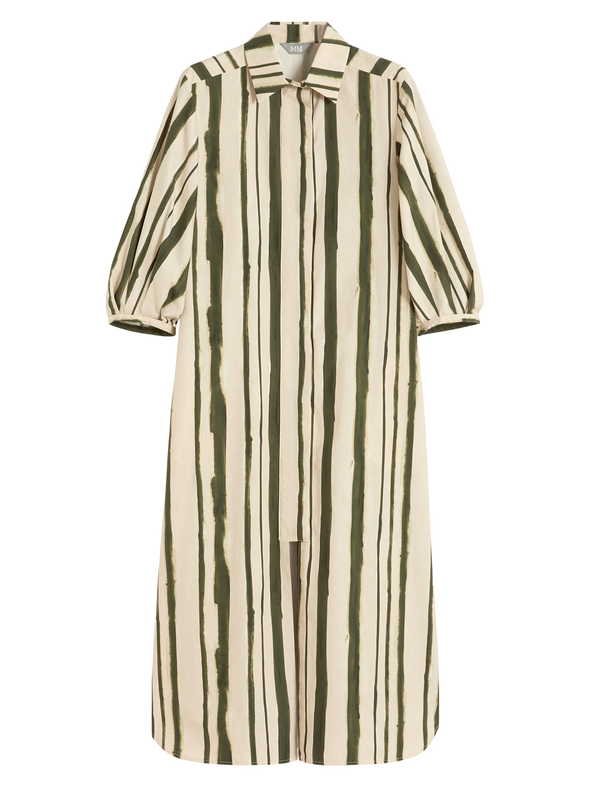 MM Max Mara Women's Printed Poplin Shirt Dress - Moss Green