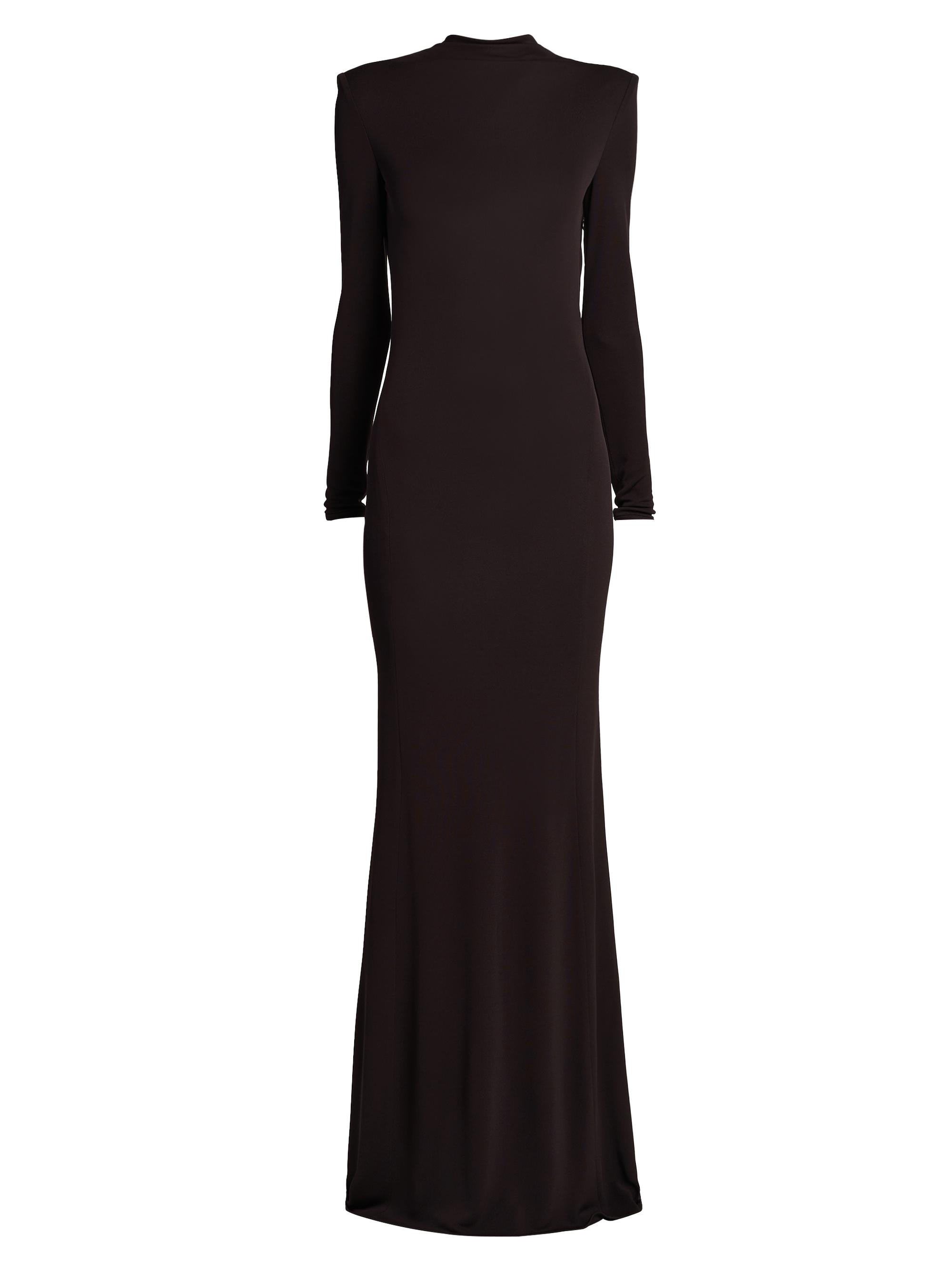 jason wu/ ジェイソン ウー ブラック レースワンピース Jason Wu Collection One-Shoulder Draped Gown | Saks Fifth Avenue