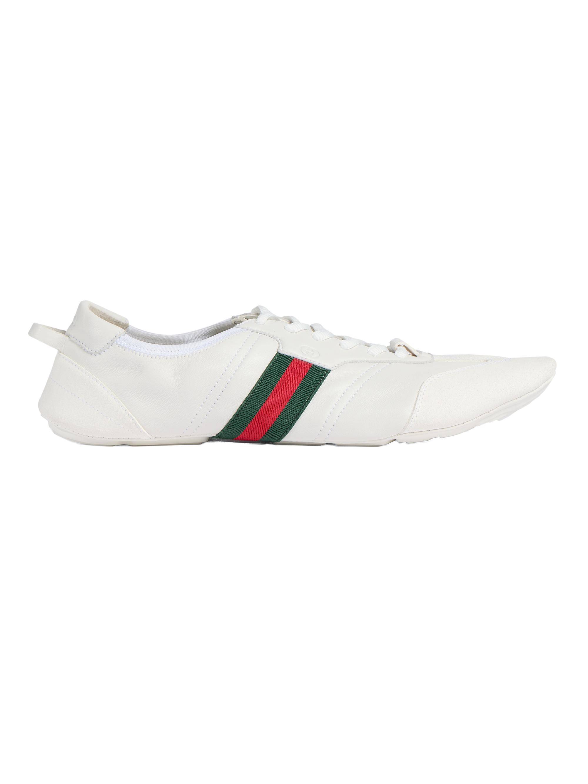 Gucci Men's Flex Suede Sneakers - White