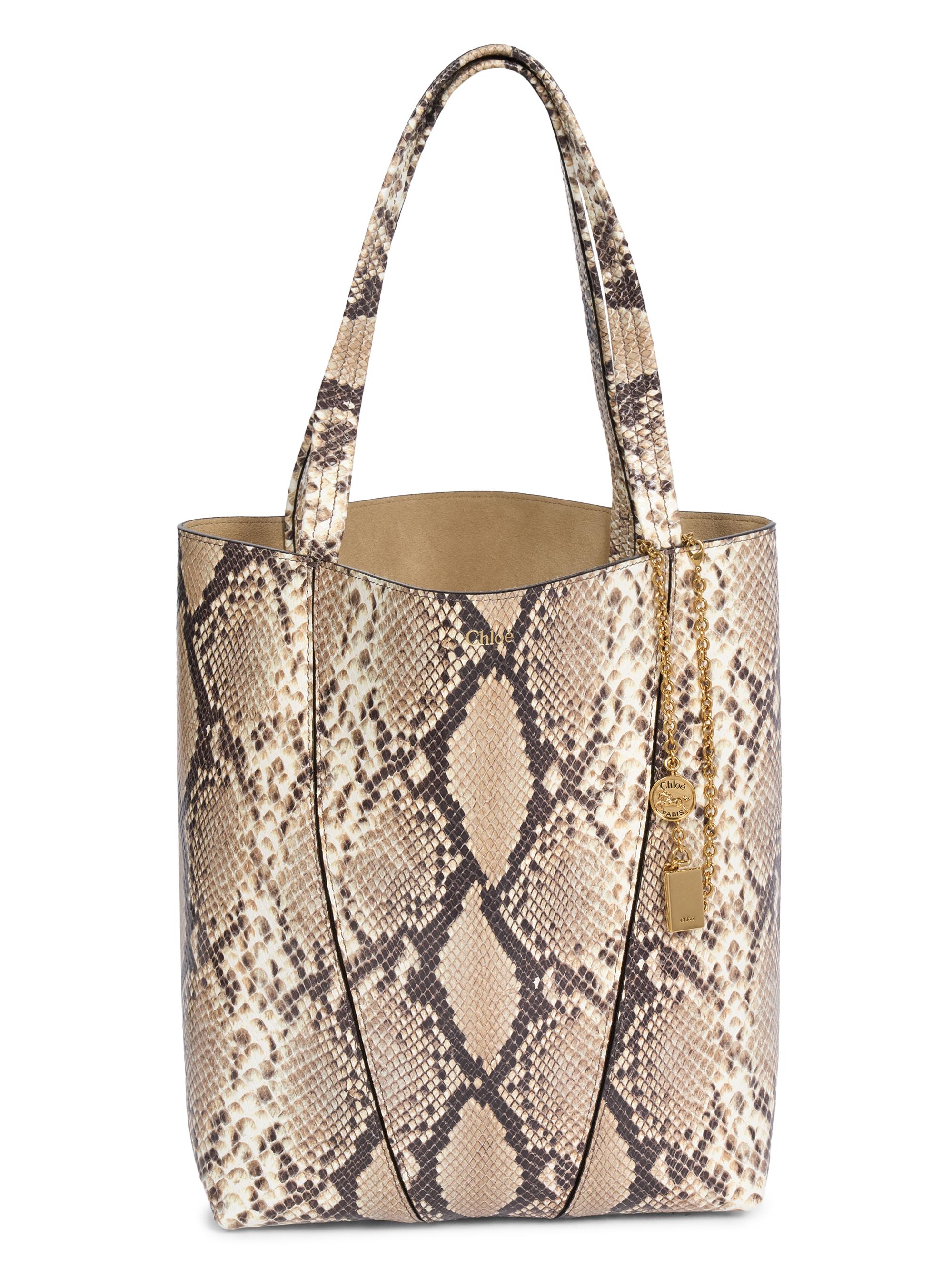 Chloé Horse Medal Raffia & Leather Basket Tote Bag | Saks Fifth Avenue