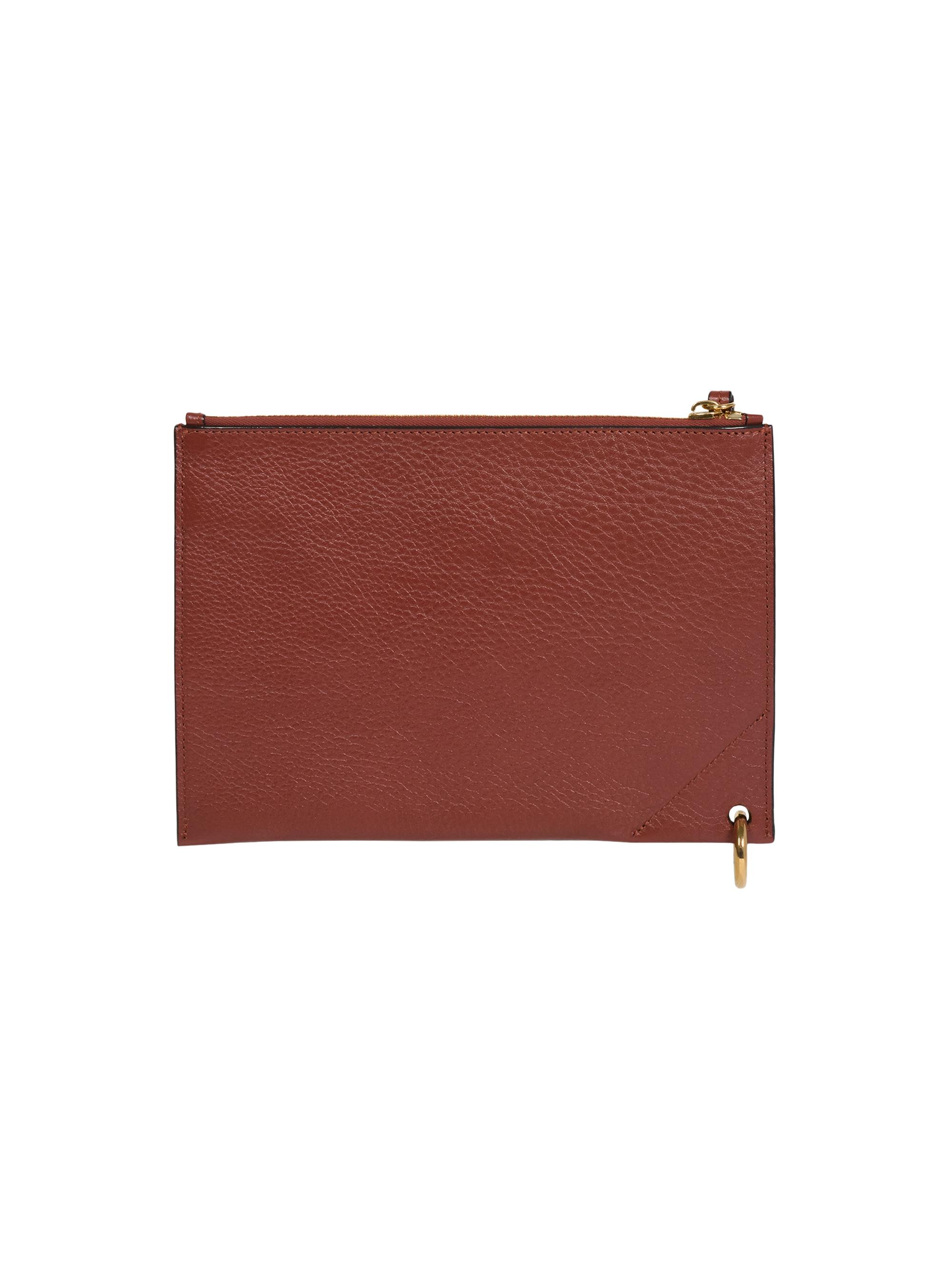 Chloé Women's Grained Leather Pouch - Clay Brown | Thumbnail 3