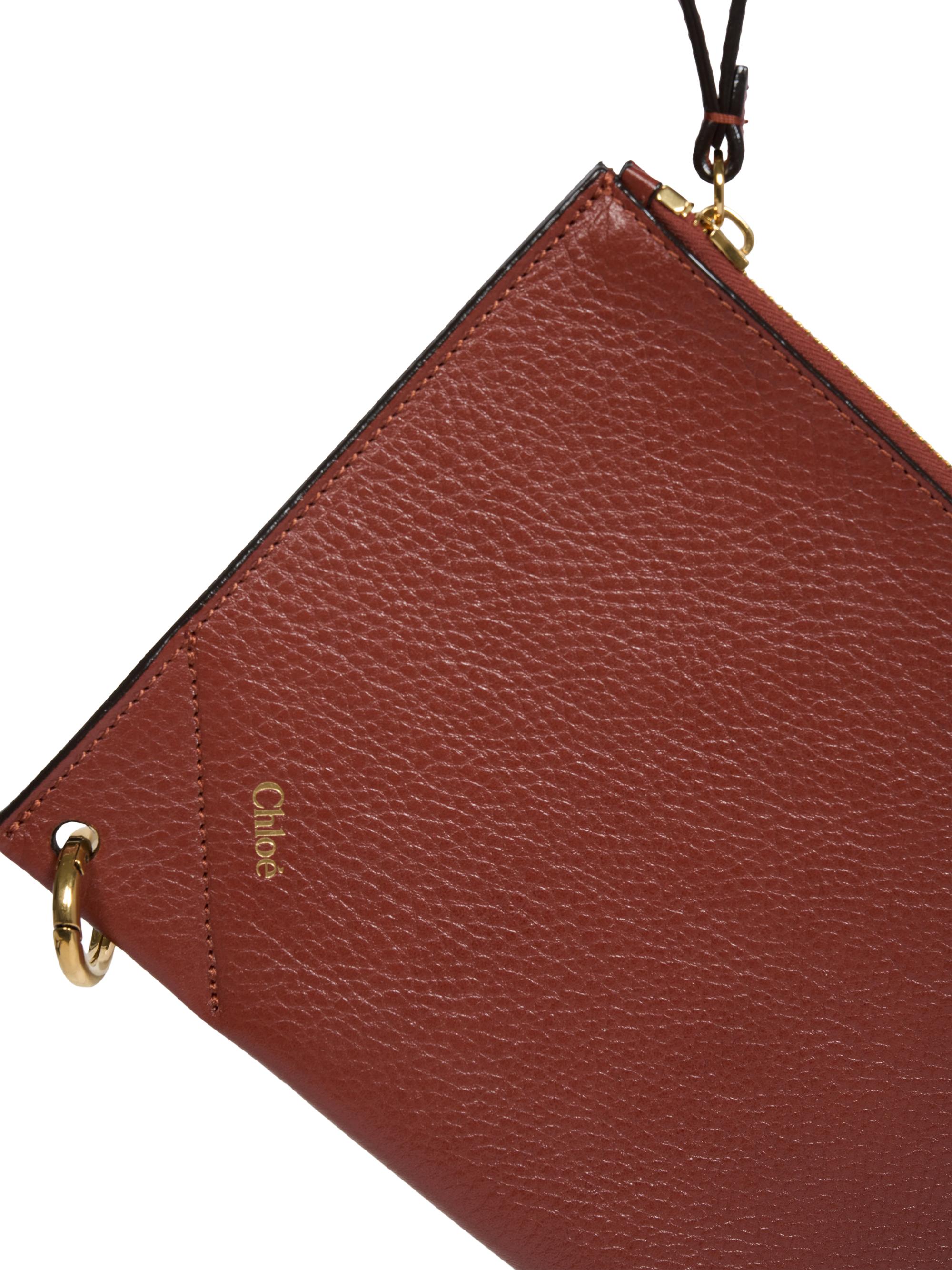 Chloé Women's Grained Leather Pouch - Clay Brown | Thumbnail 4