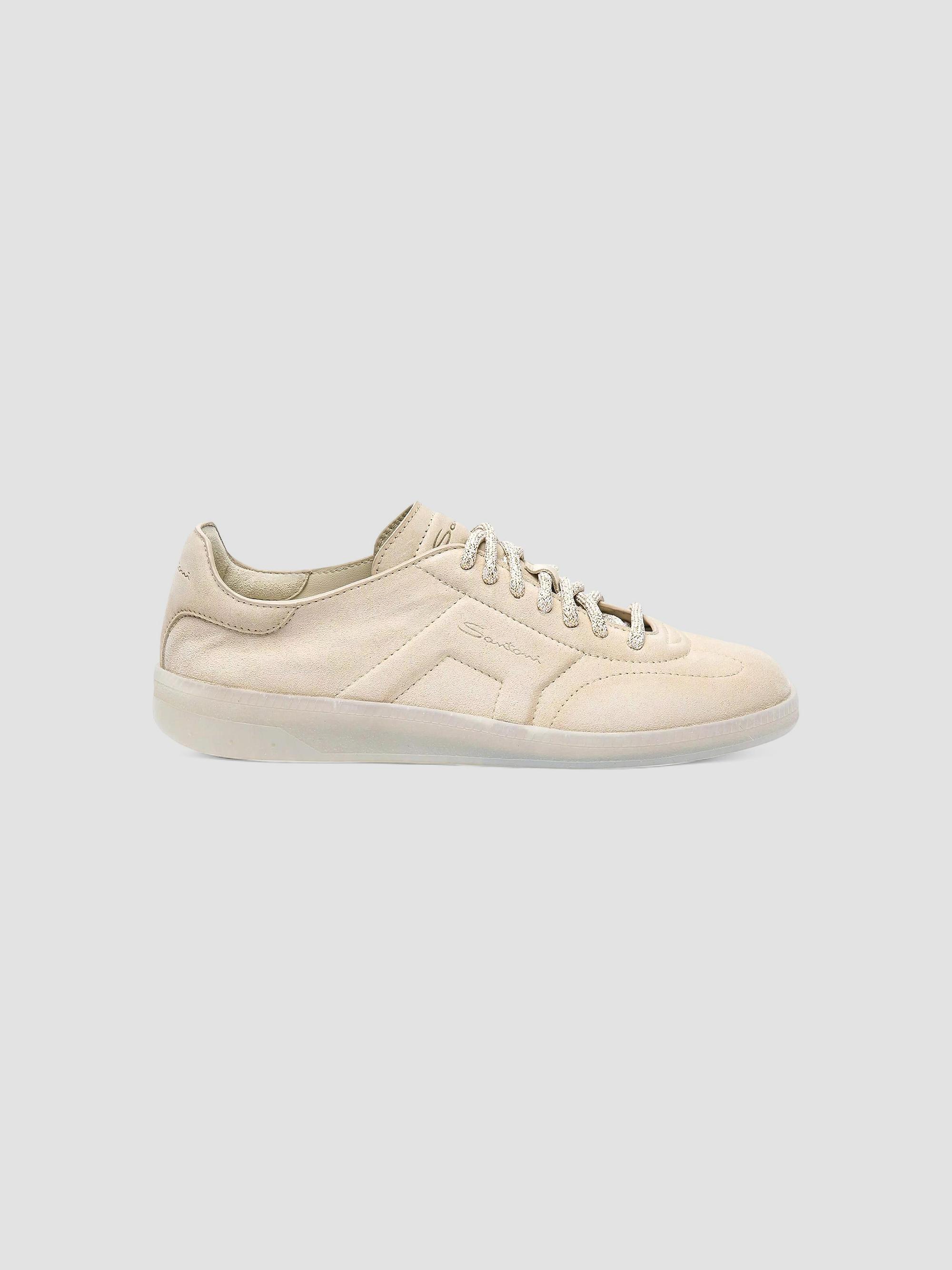 Santoni Women's Oly Suede Low-Top Sneakers - Beige | Thumbnail 7