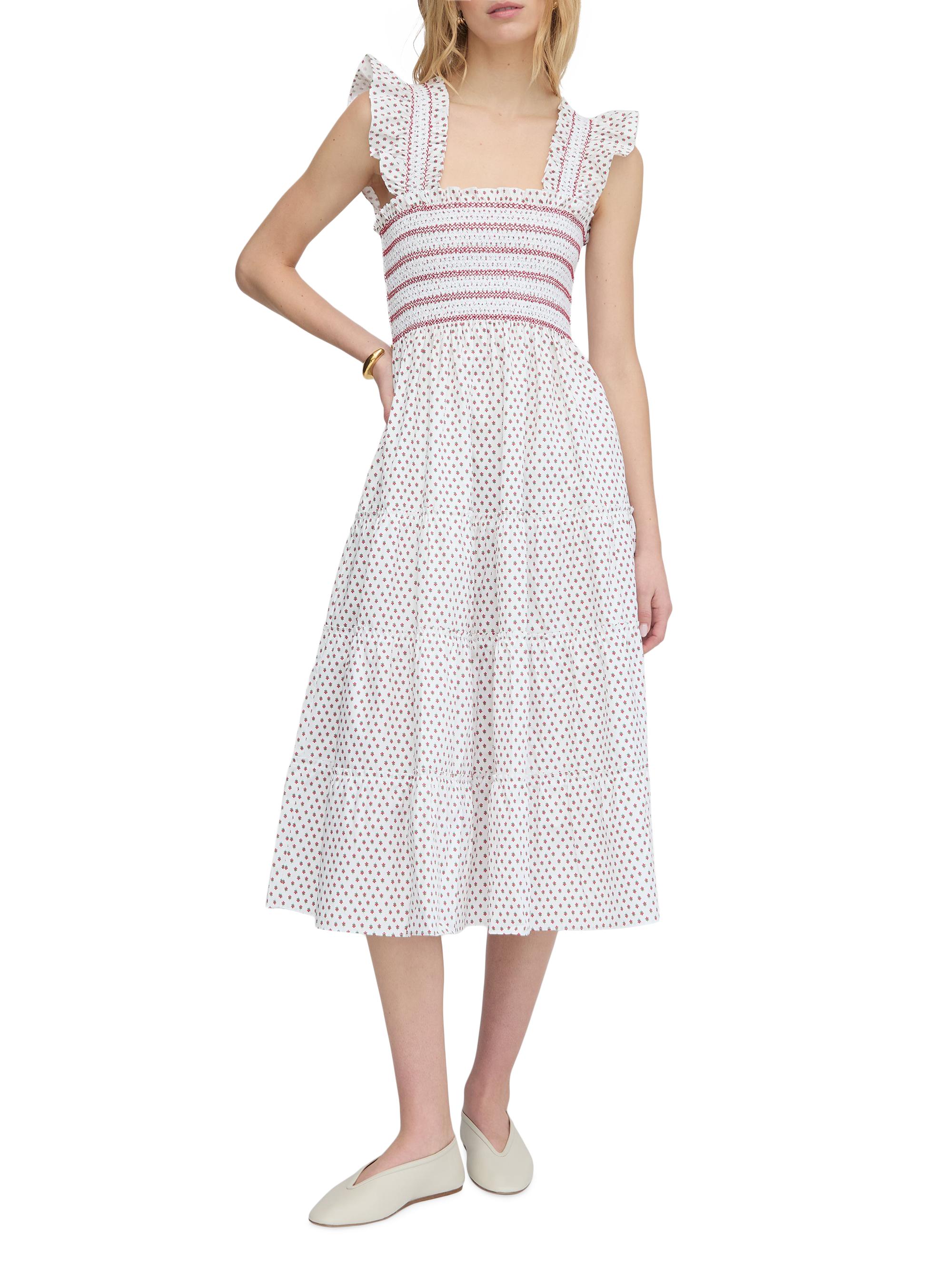 Hill House Home Women's The Ellie Nap Dress - White Poppy Half Drop