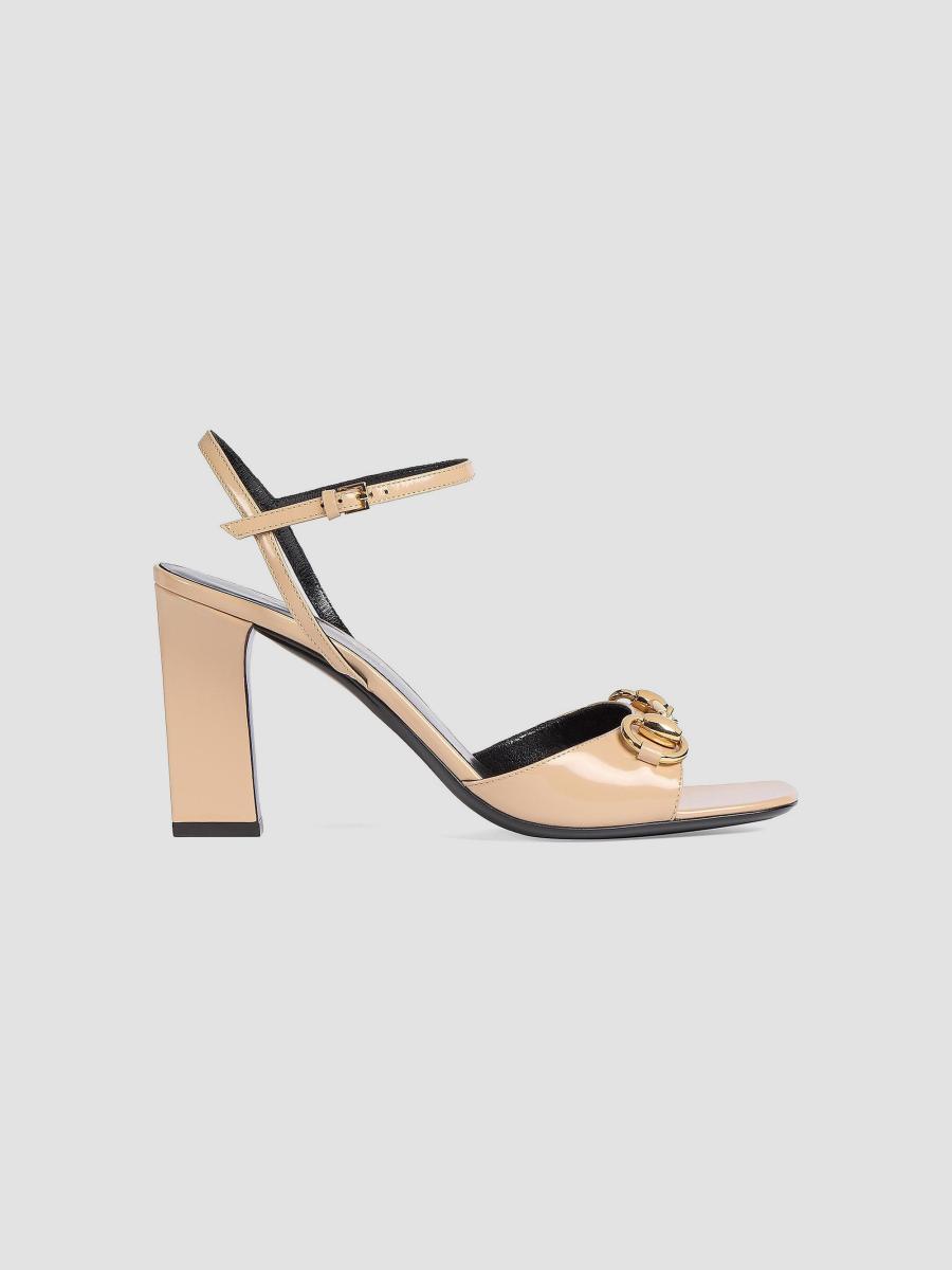 Gucci Signora 85MM Leather Sandals | Saks Fifth Avenue