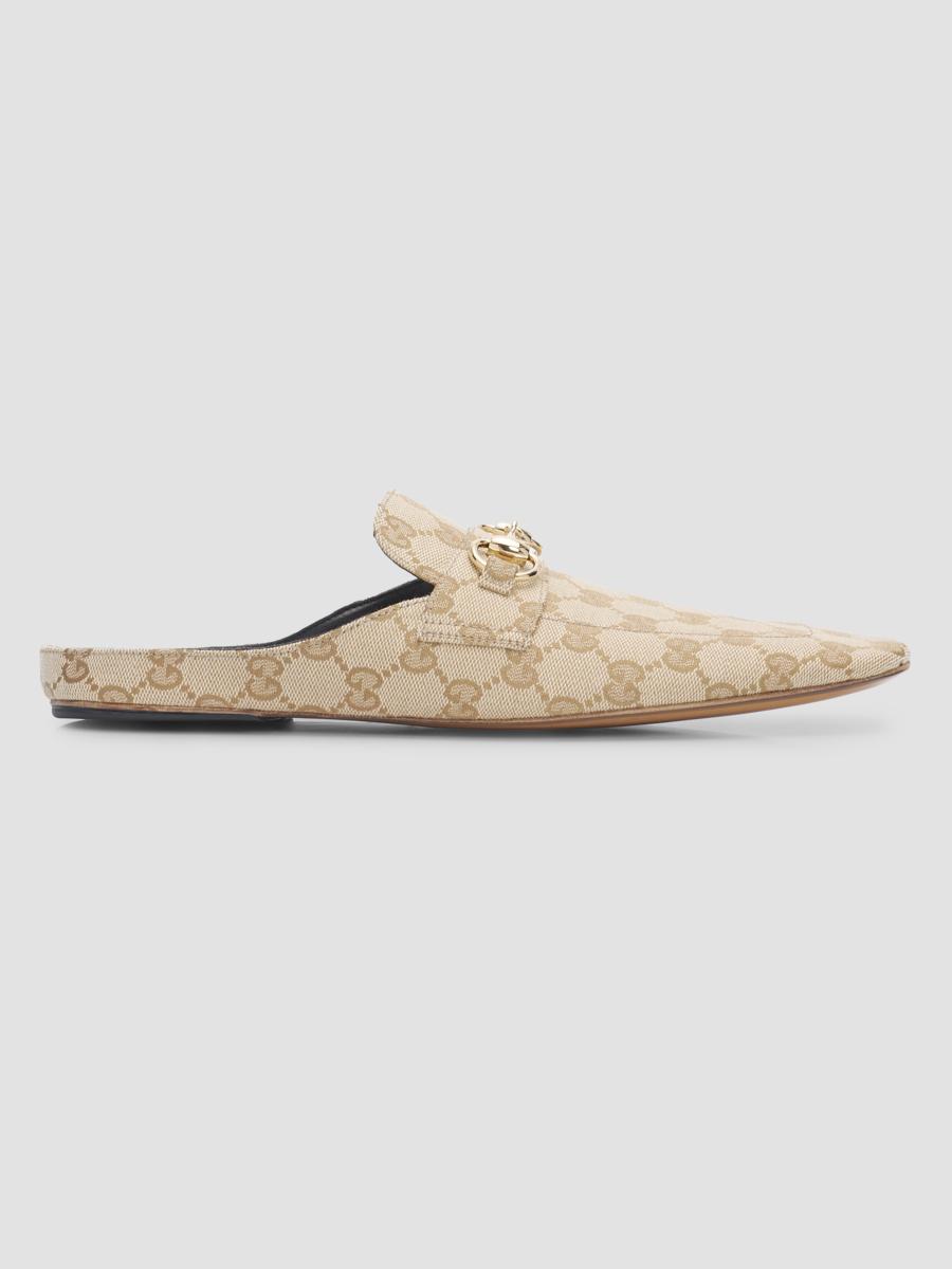 Gucci Ragazzo GG Canvas Mules | Saks Fifth Avenue
