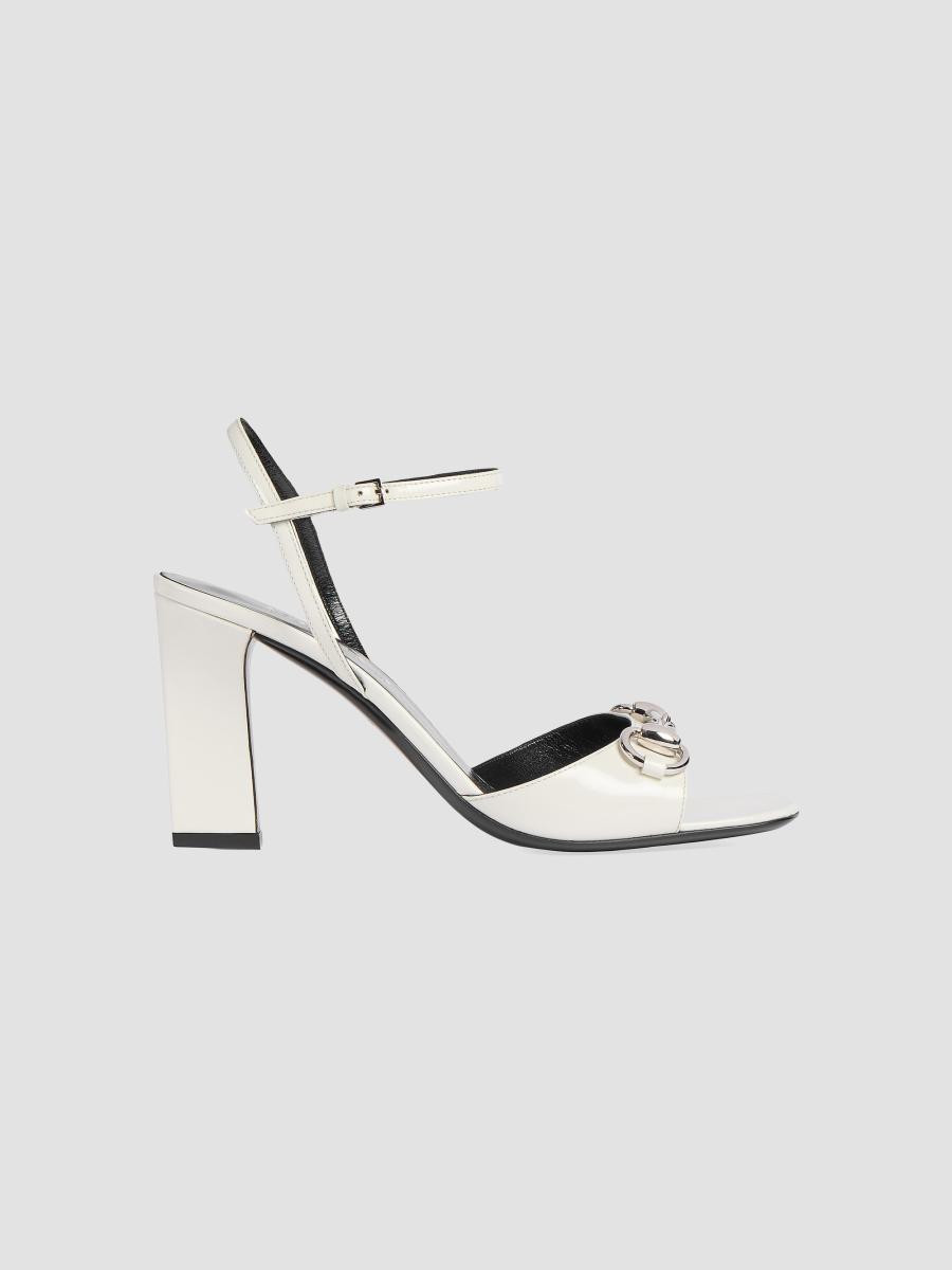 Gucci Signora 85MM Leather Block-Heel Sandals | Saks Fifth Avenue