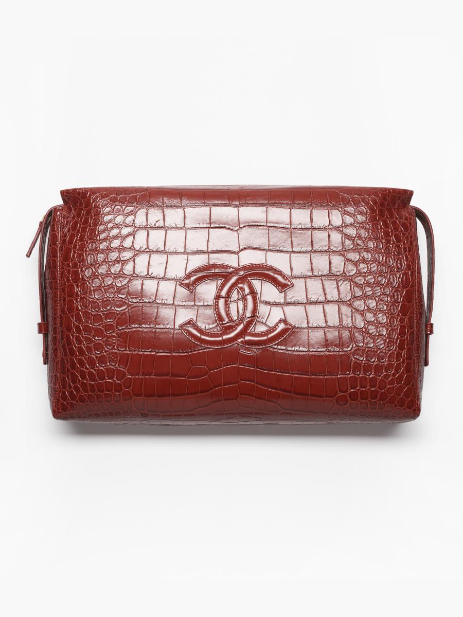 CHANEL LARGE ZIPPED POUCH | Saks Fifth Avenue