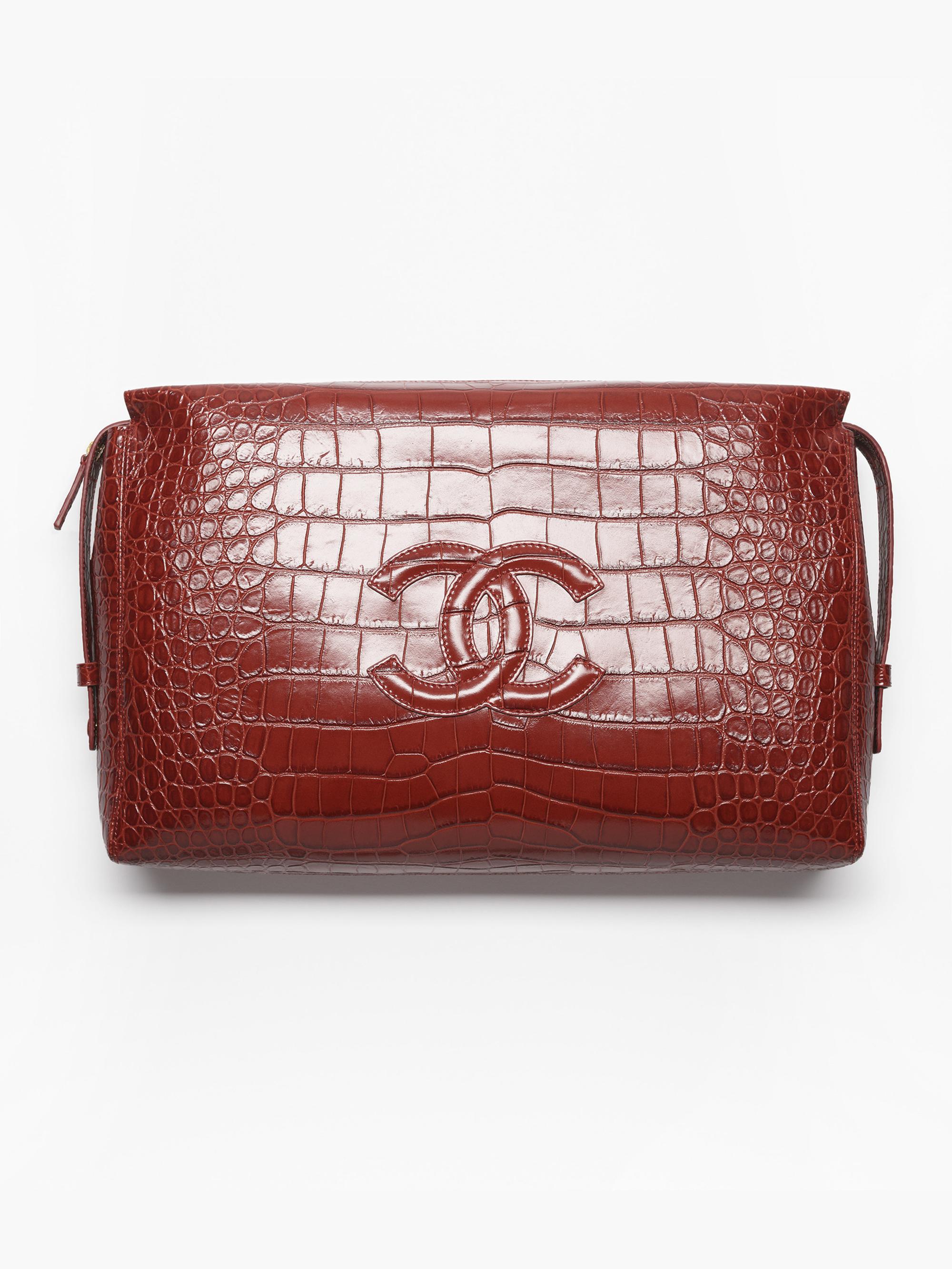 CHANEL LARGE ZIPPED POUCH | Saks Fifth Avenue