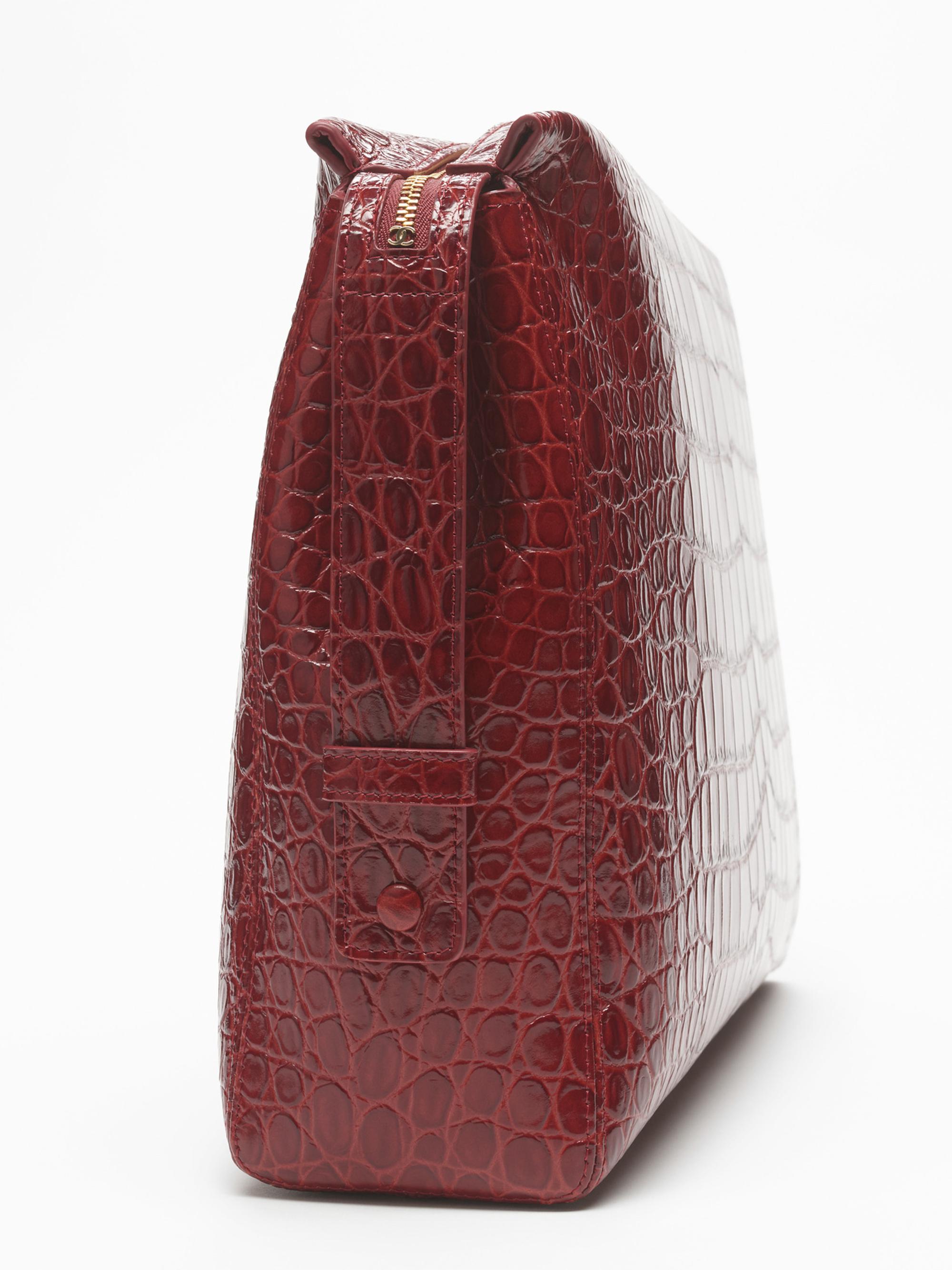 CHANEL LARGE ZIPPED POUCH | Saks Fifth Avenue