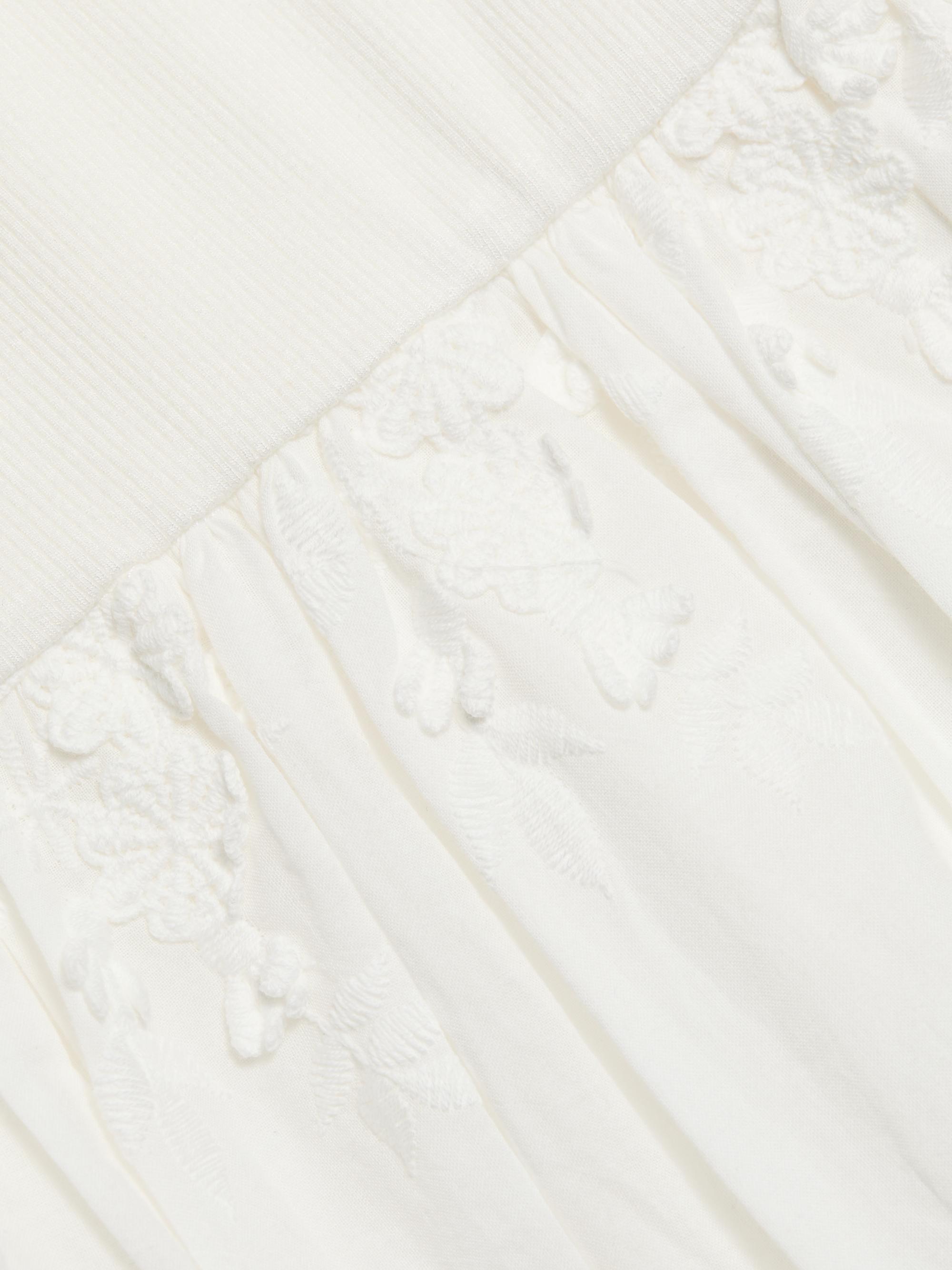 Generation Love Women's Leann 3D Voile Combo Midi-Dress - White | Thumbnail 7