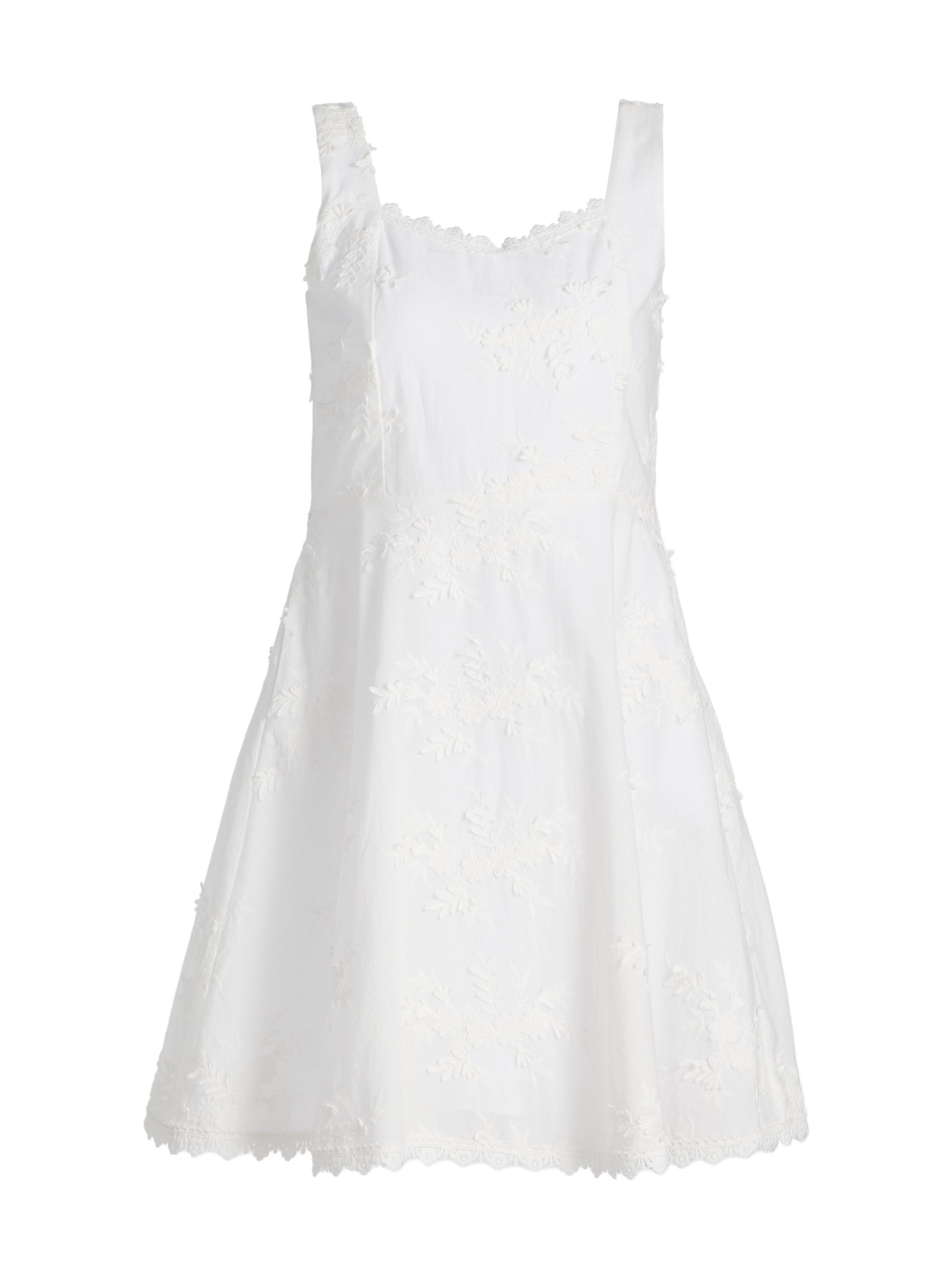 Generation Love Women's Ivy 3D Voile Minidress - White