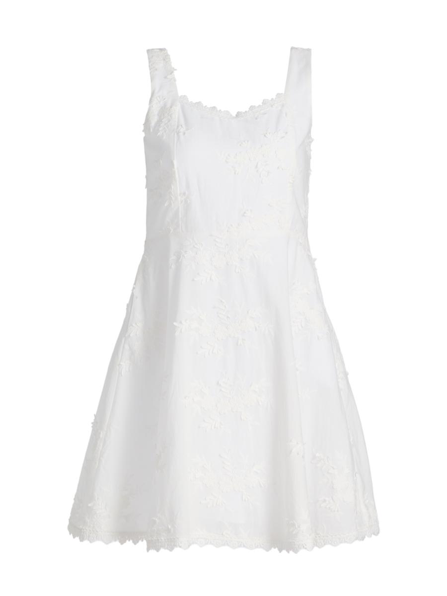Generation Love Women's Ivy 3d Voile Minidress In White