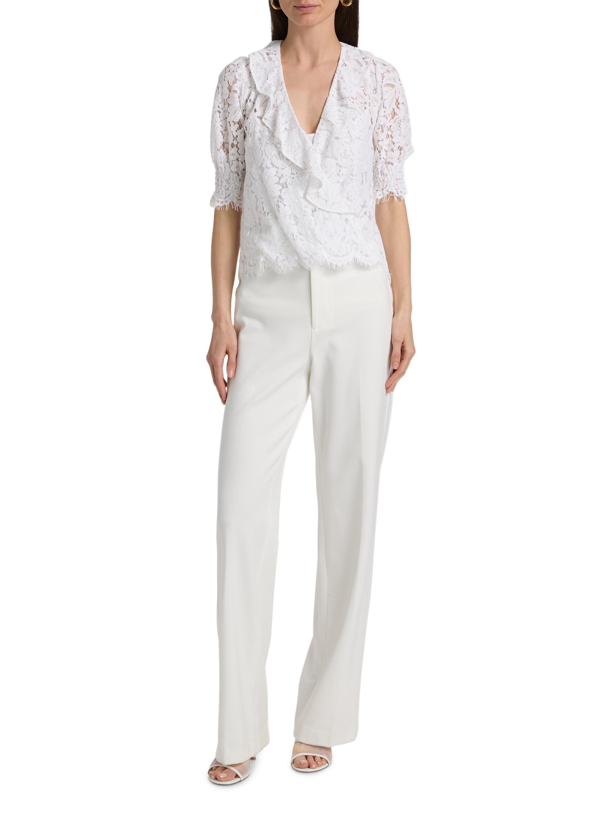 Generation Love Women's Lulu Lace Cascade Blouse - White | Thumbnail 2