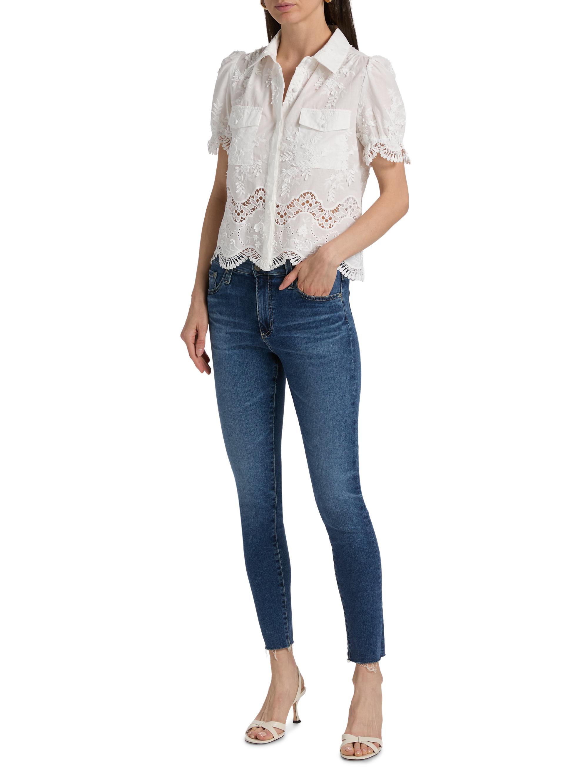 Generation Love Women's Mina 3D Voile Top - White | Thumbnail 2