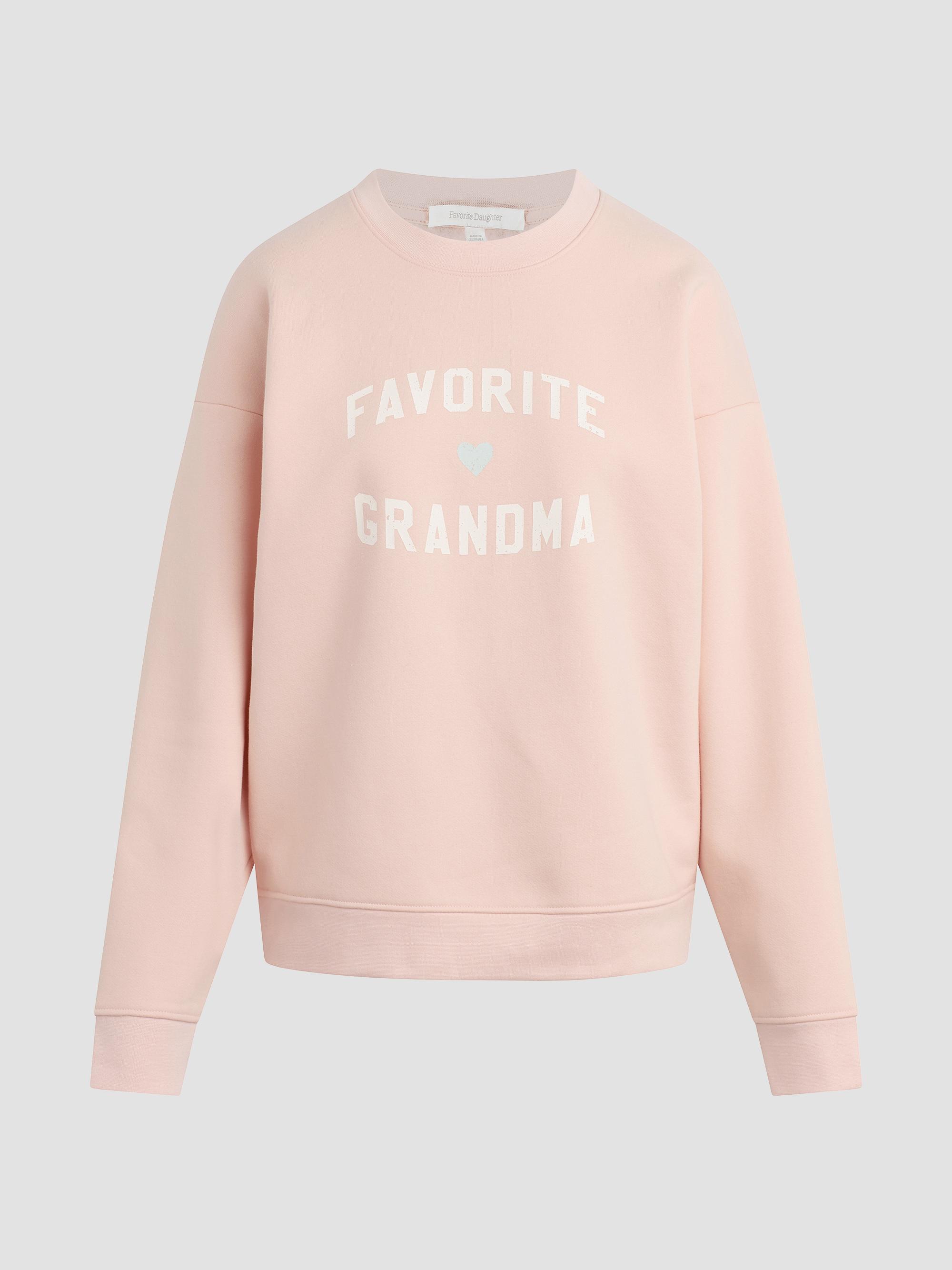 Favorite Daughter Women's The Favorite Grandma Sweatshirt - Pale Pink Gardenia | Thumbnail 7